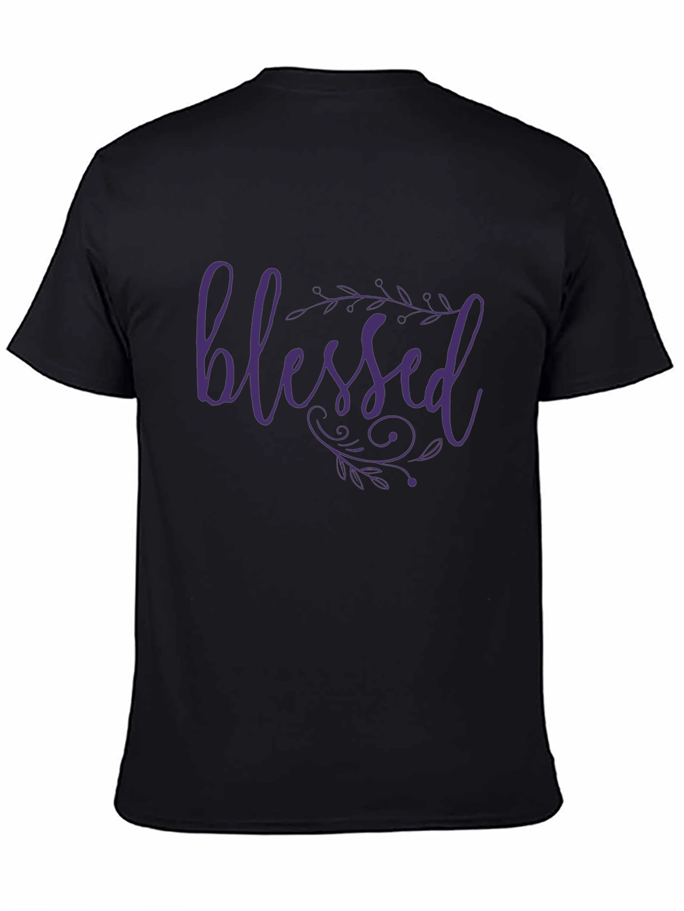 Black Blessed Graphic T-Shirt - Stylish Comfort view 4