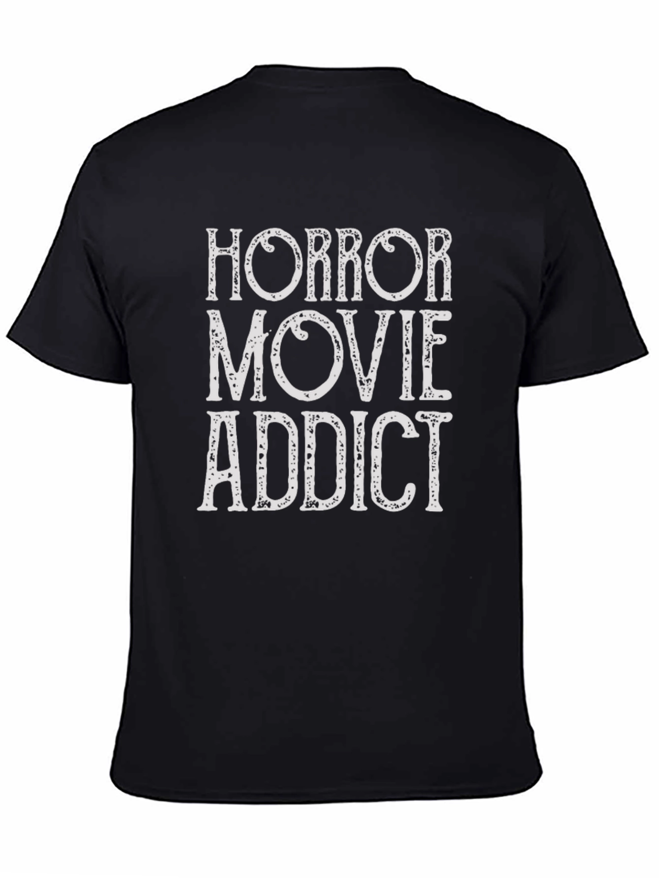Black Horror Movie Addict T-Shirt - Stylish & Comfortable view 4