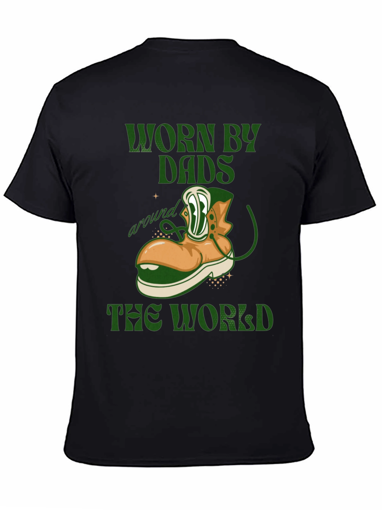 Black Worn By Dads Around The World T-Shirt view 4