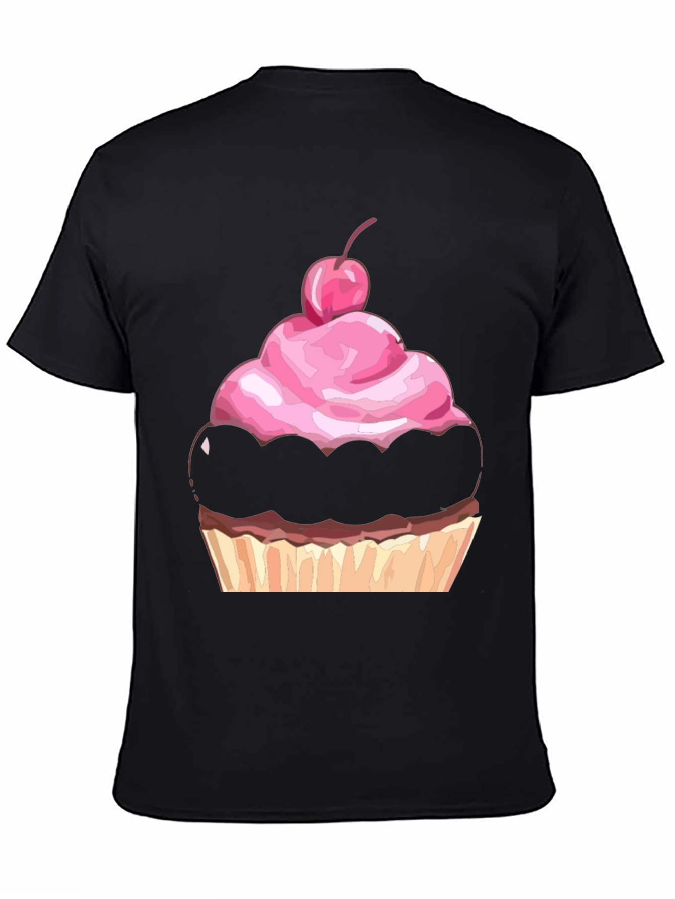 Black Cupcake Graphic T-Shirt view 4