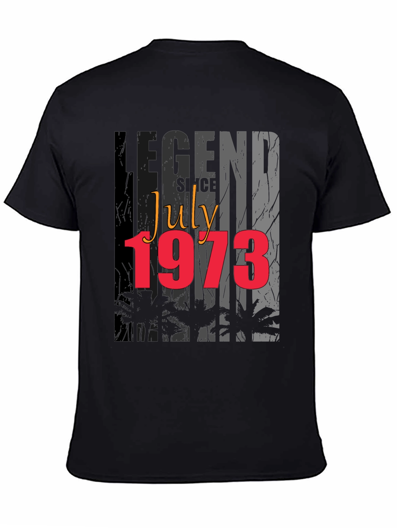 Black Legend Since July 1973 Graphic T-Shirt view 4