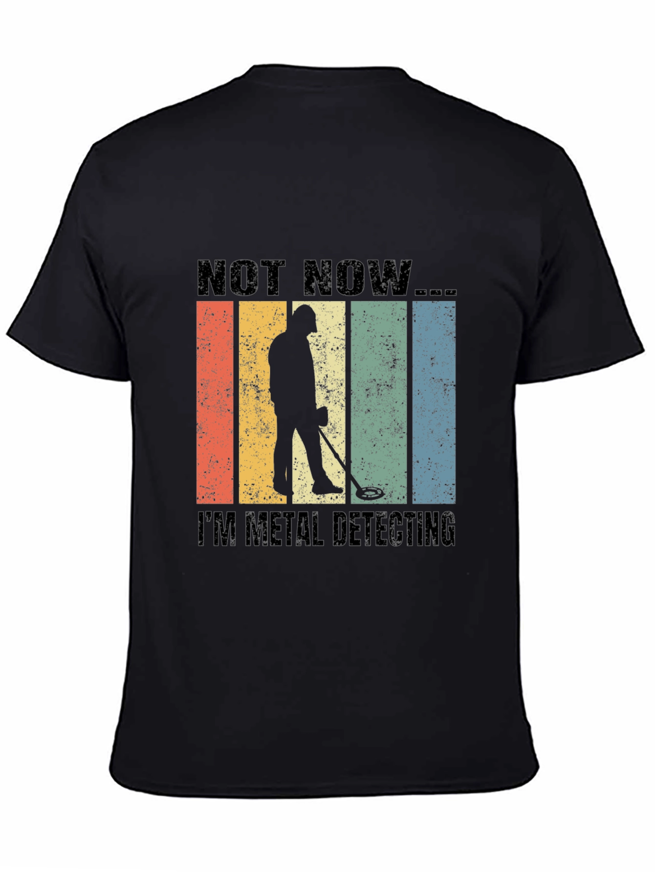 Black Metal Detecting T-Shirt view 4