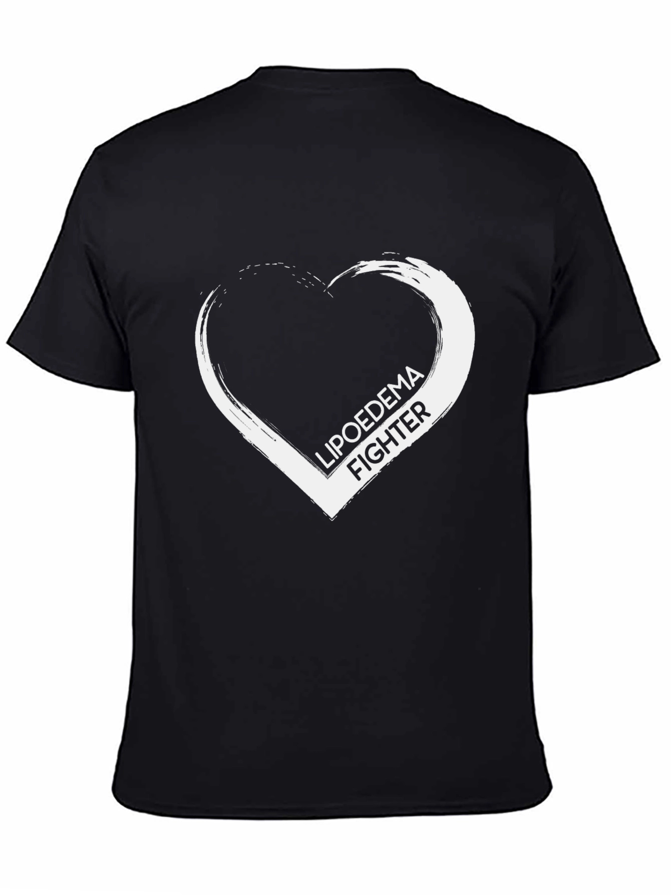 Black Lipoedema Fighter Graphic Tee - Support & Awareness view 4