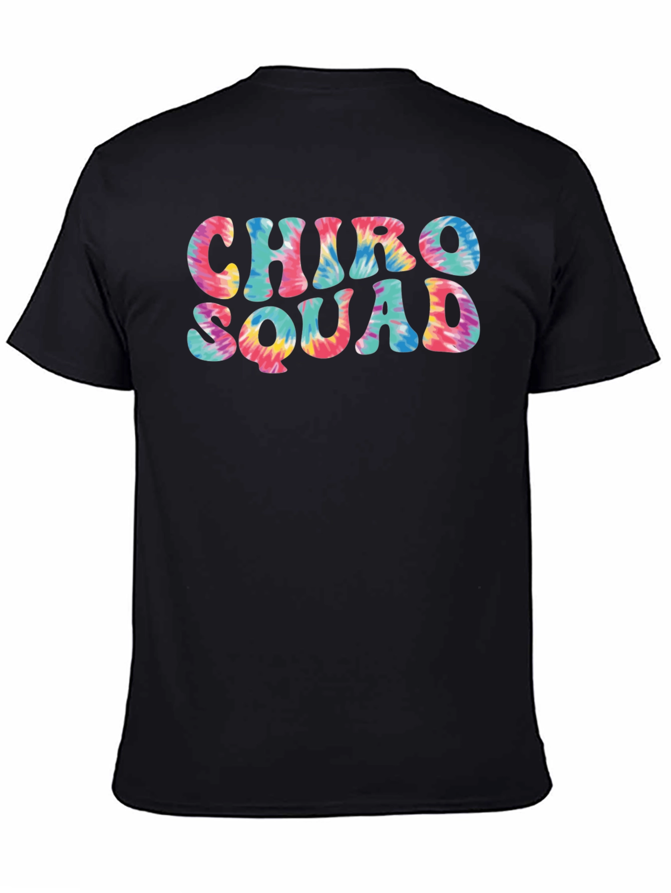 Black Chiro Squad Tie Dye T-Shirt view 4