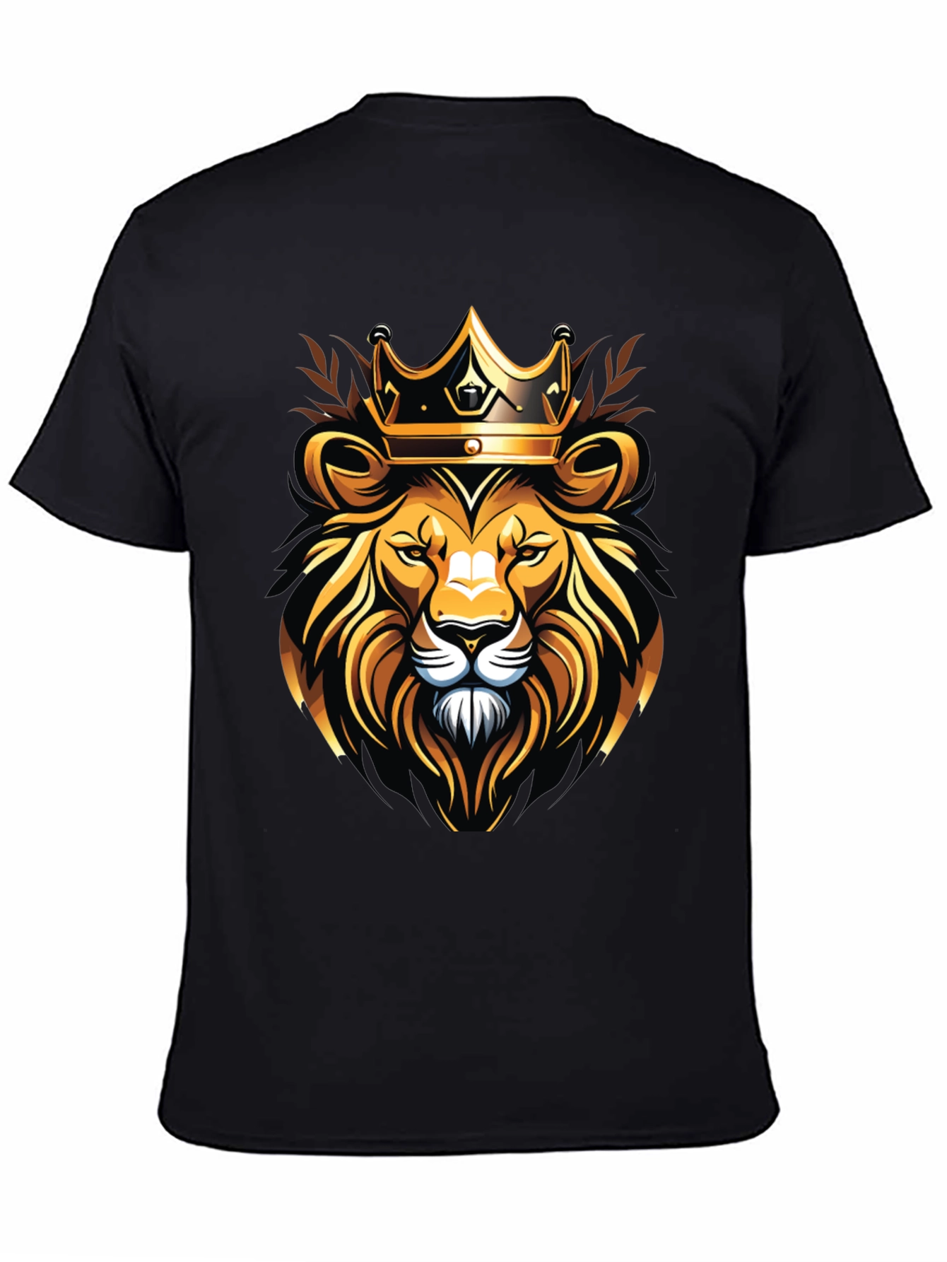 Black Lion King T-Shirt - Bold Graphic Tee view 4