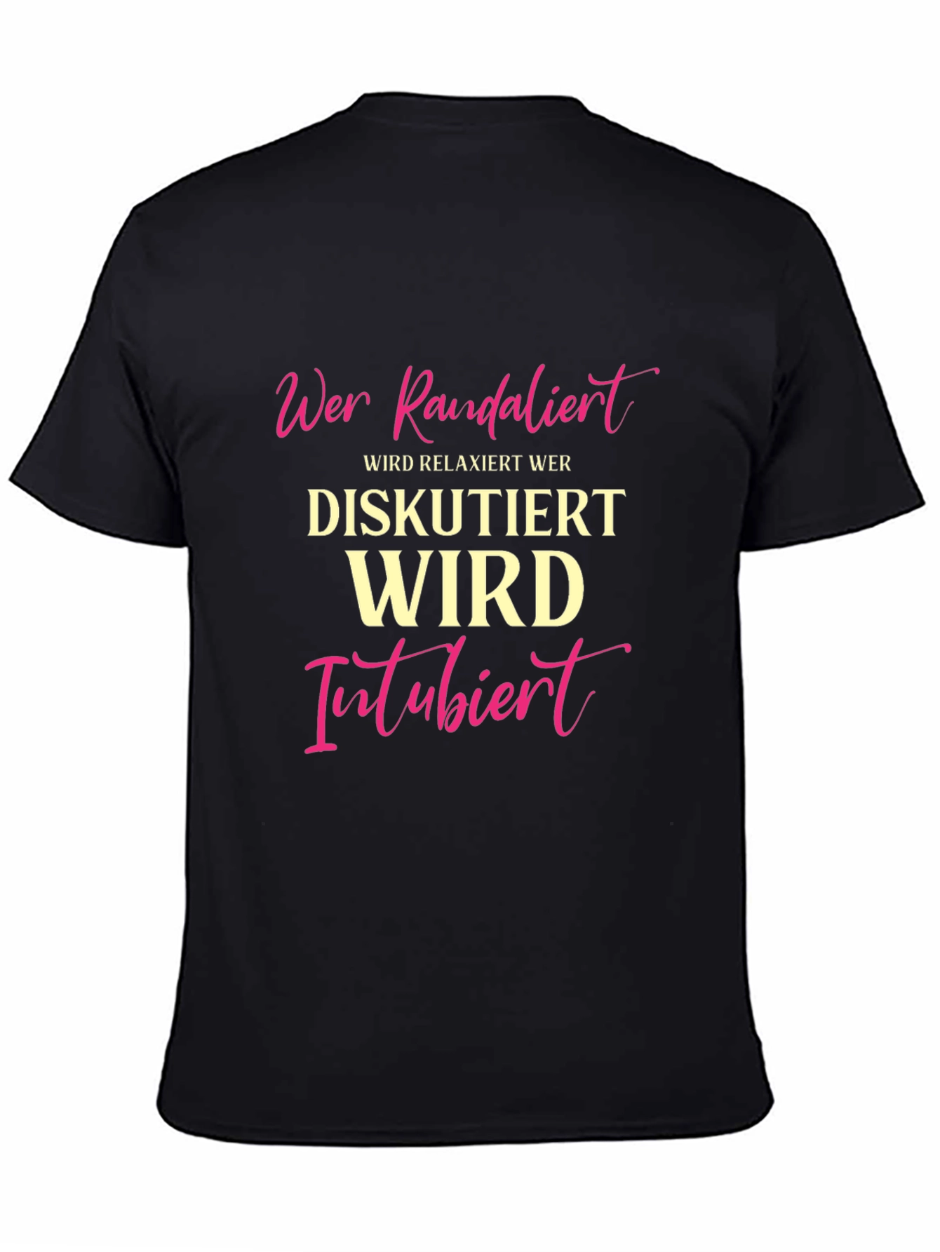 Black Funny German Medical Humor T-Shirt view 4