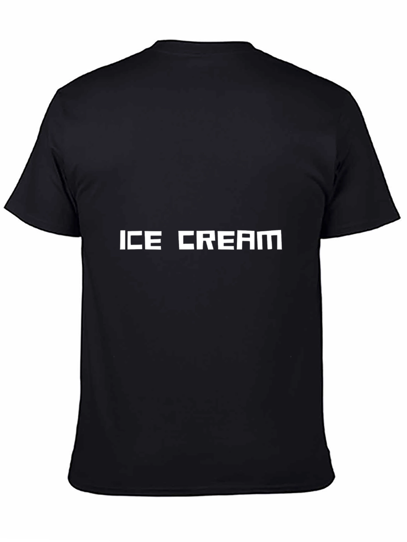 Black Ice Cream Graphic Tee - Black Short Sleeve T-Shirt view 4