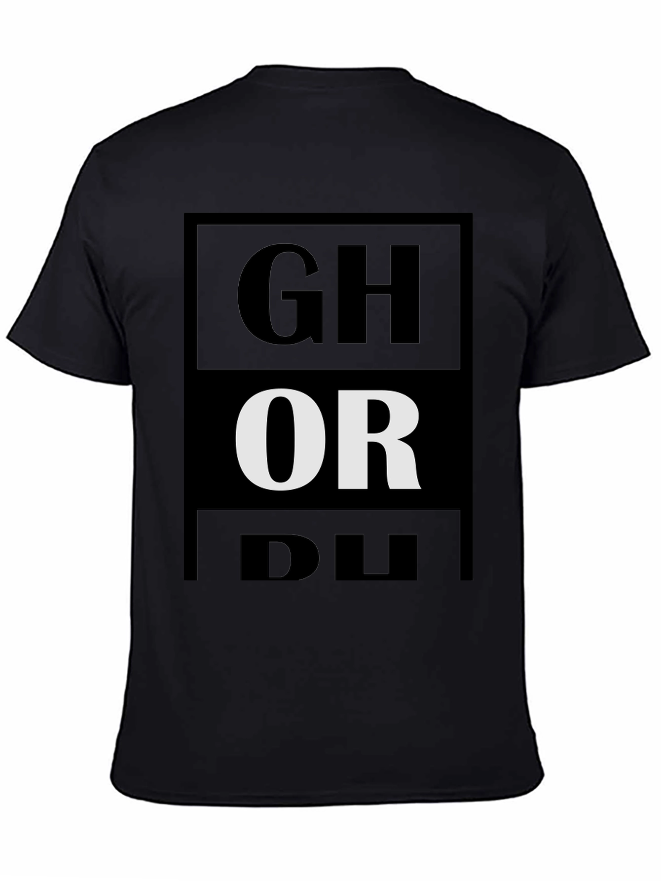 Black Ghormley T-Shirt - Black Graphic Tee view 4