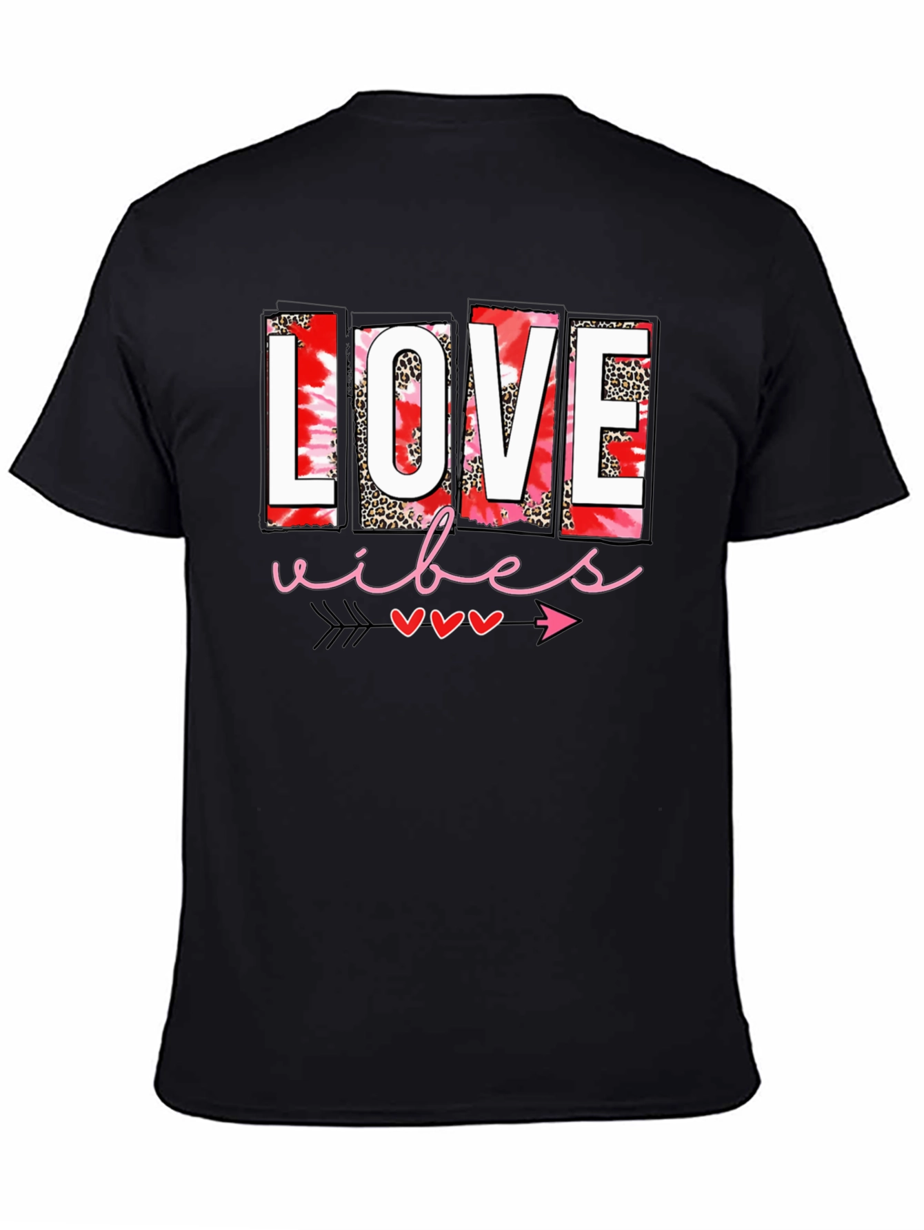 Black Love Vibes Valentine's Day Graphic Tee view 4