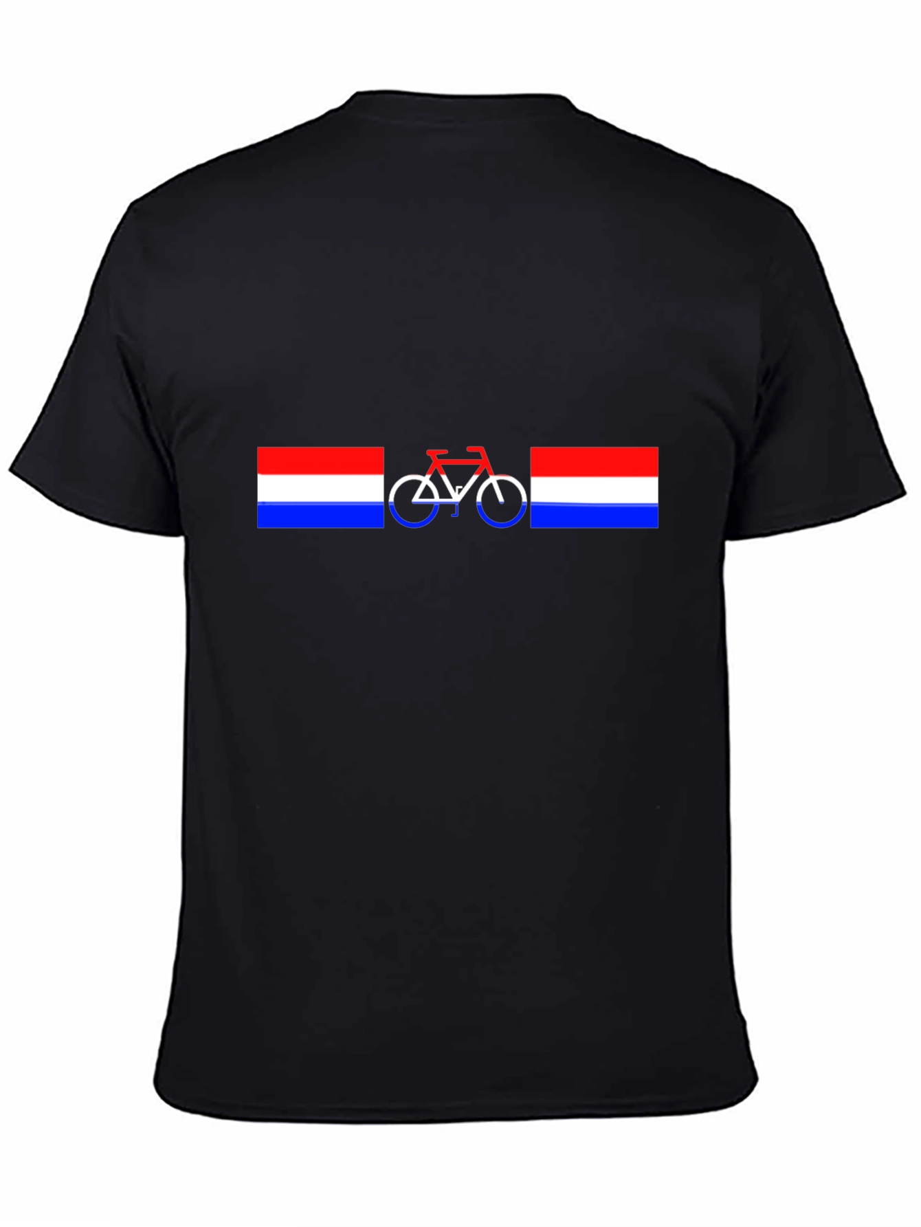 Black Dutch Bicycle T-Shirt - Unique Design view 4