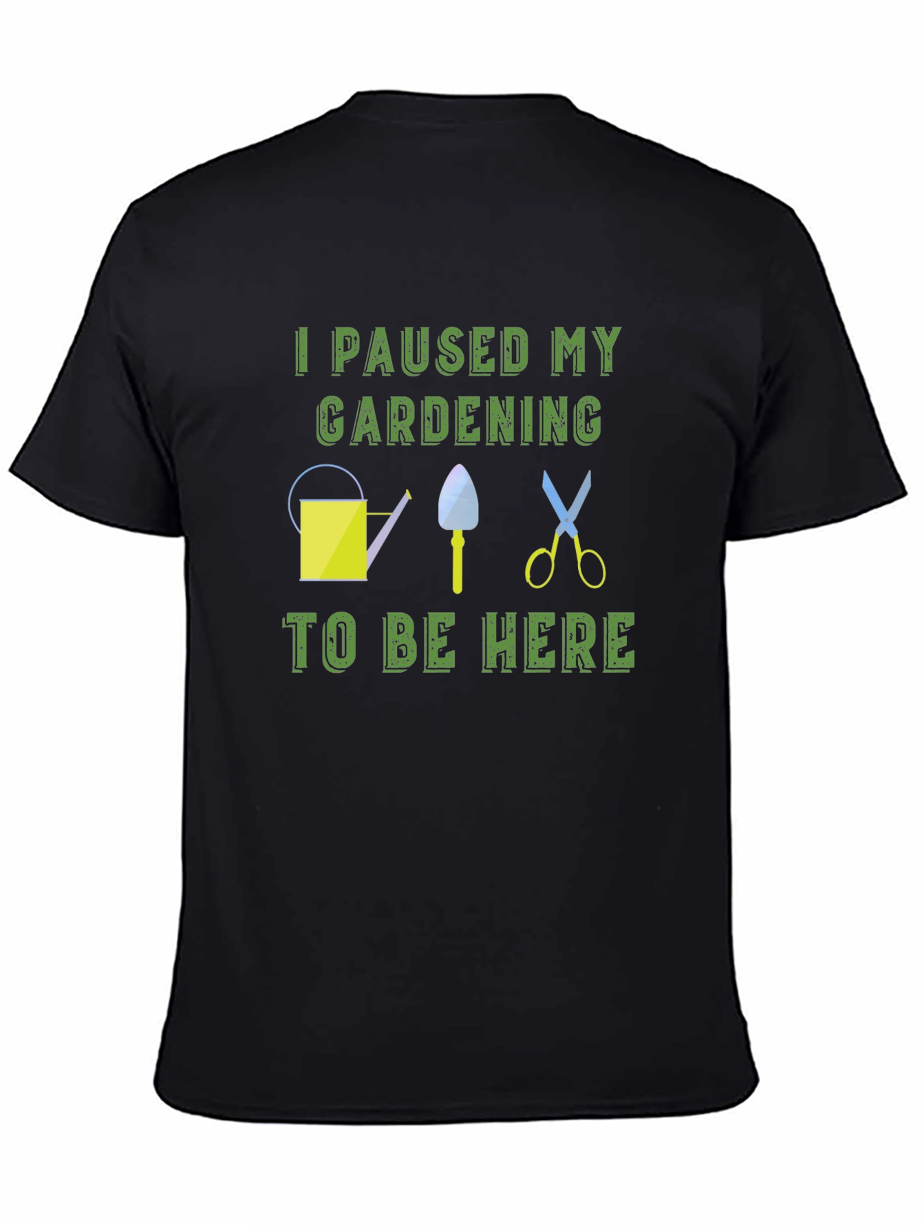Black Gardening Humor T-Shirt view 4
