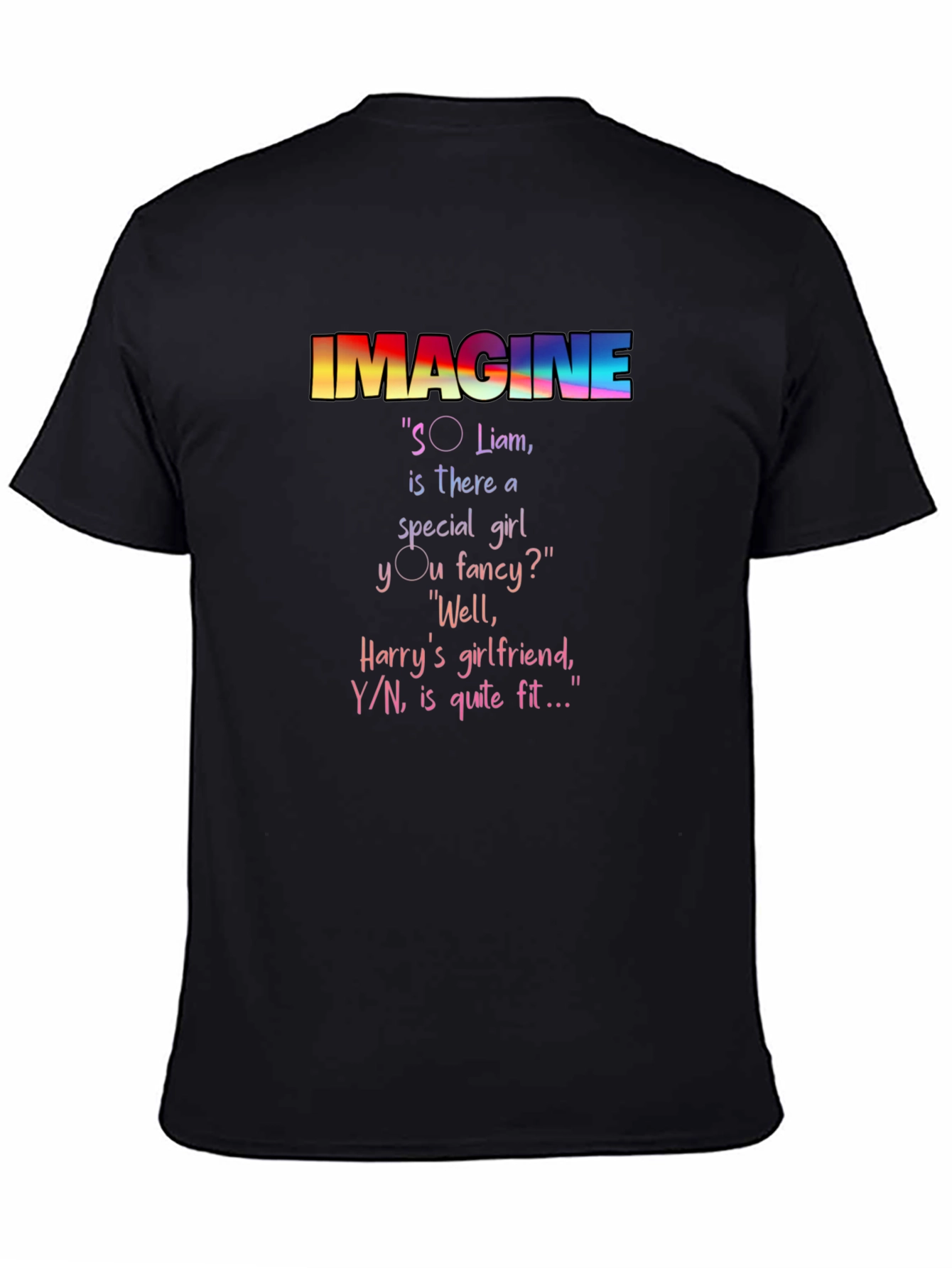 Black Imagine Novelty T-Shirt view 4