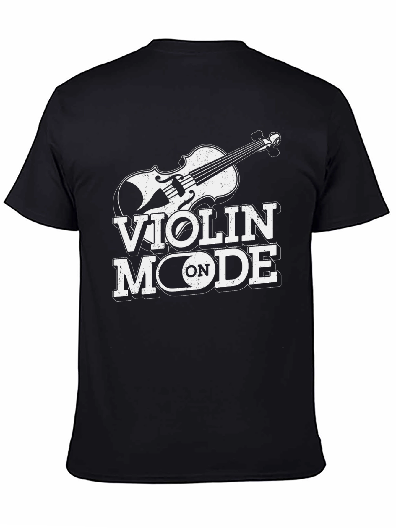 Black Violin Mode On Black Graphic T-Shirt view 4