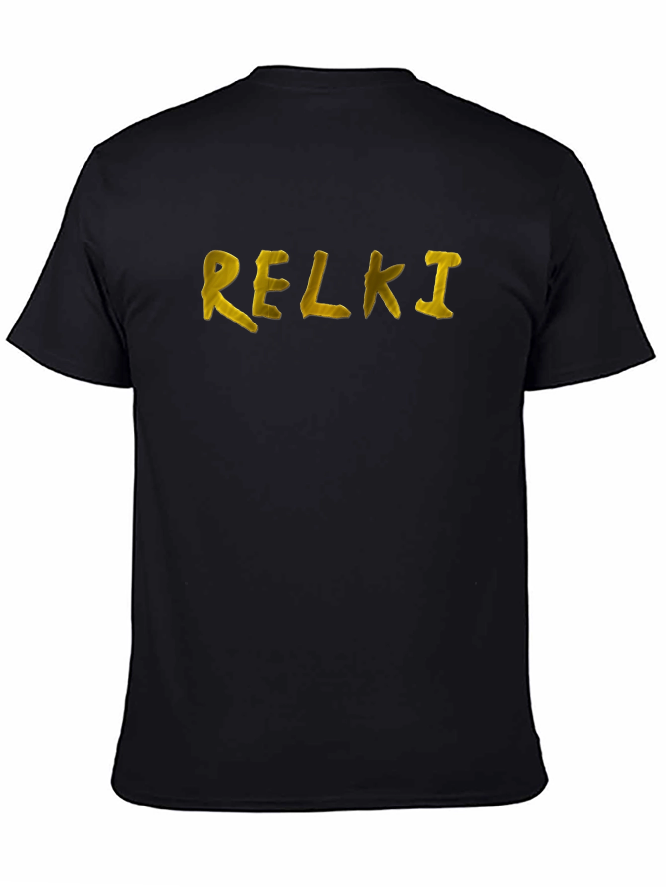 Black Relki Graphic Tee - Men's Black T-Shirt view 4