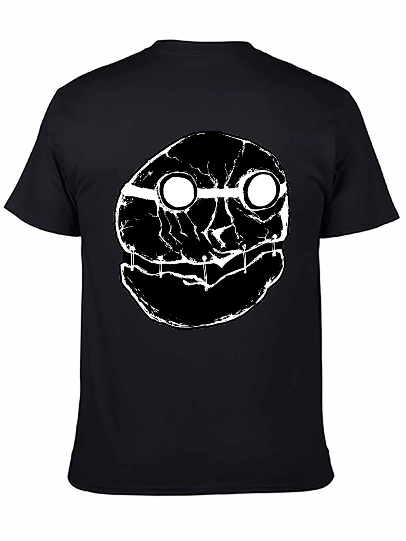 Black Abstract Graphic T-Shirt - Black view 4