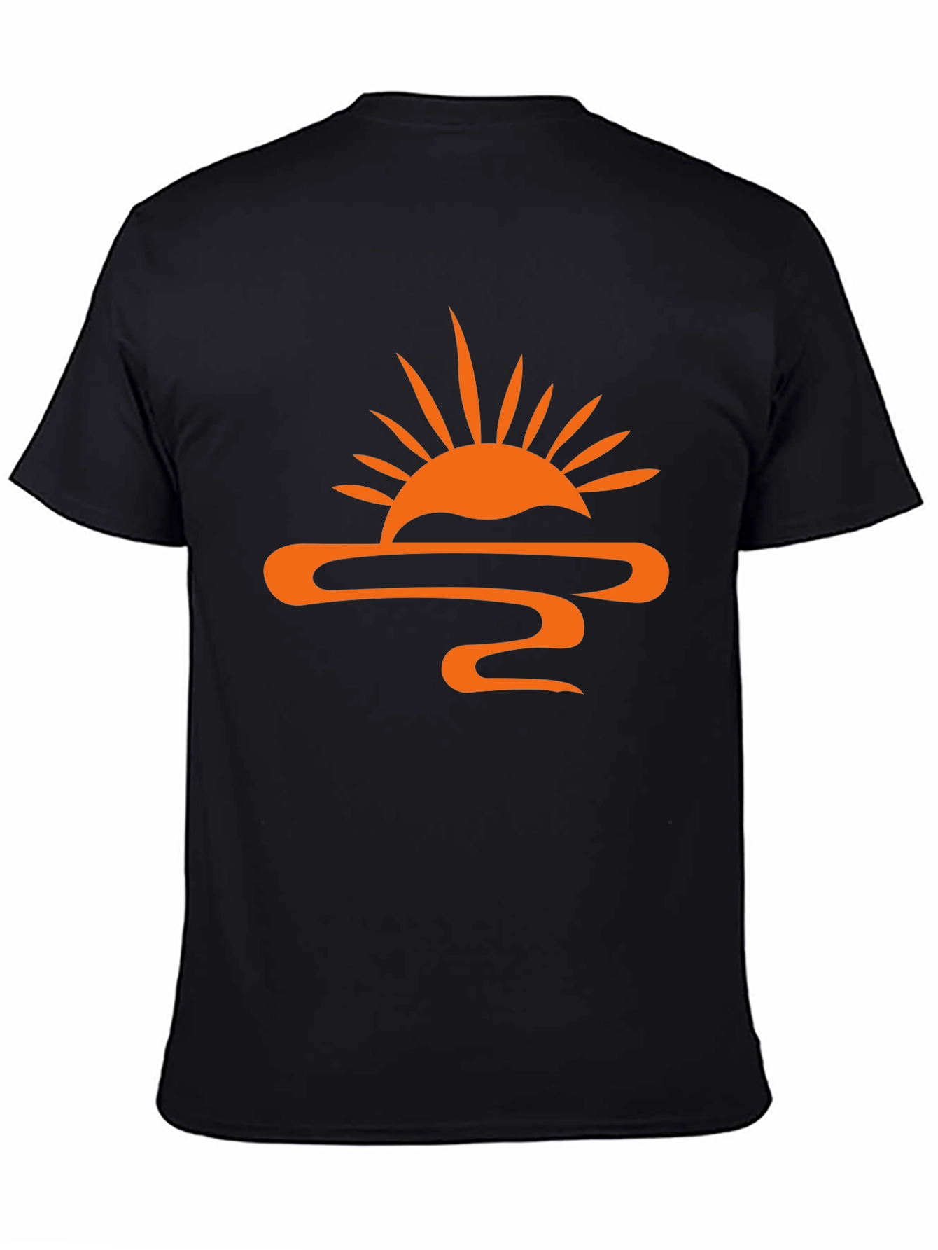 Black Sunset Graphic Tee - Stylish Black T-Shirt view 4