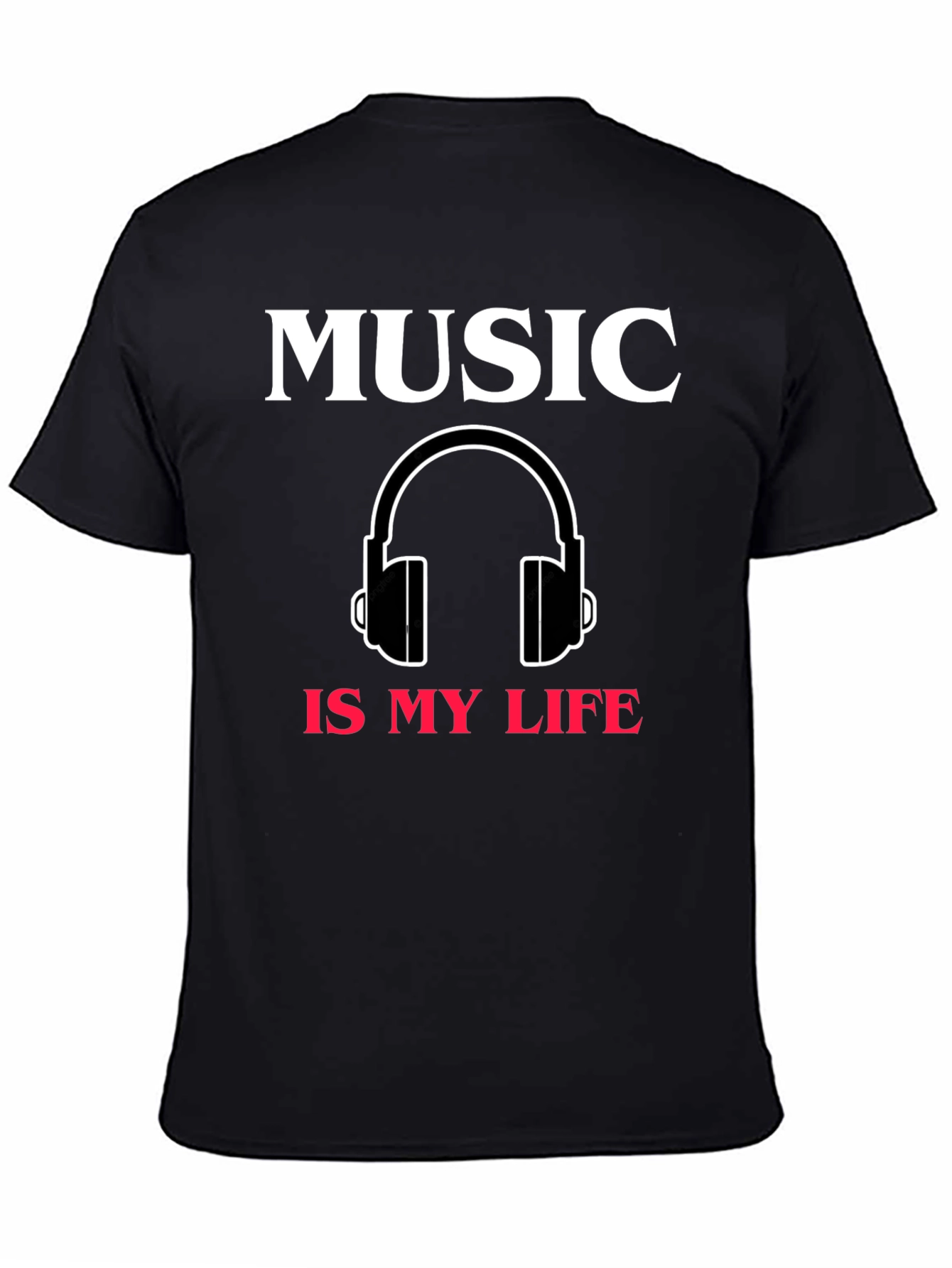 Black Music Is My Life T-Shirt | Musician Tee view 4