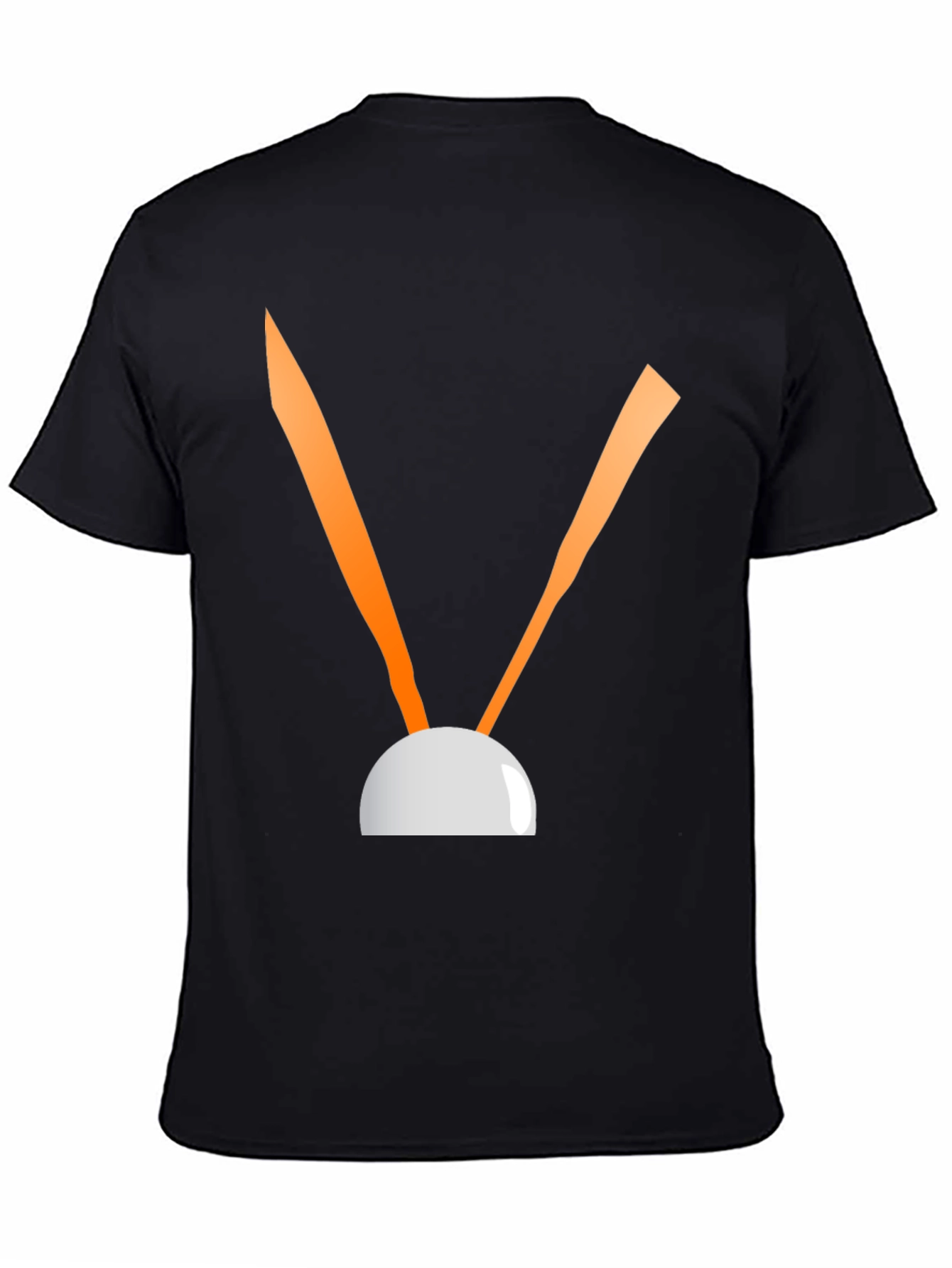 Black Abstract Graphic Black Tee view 4