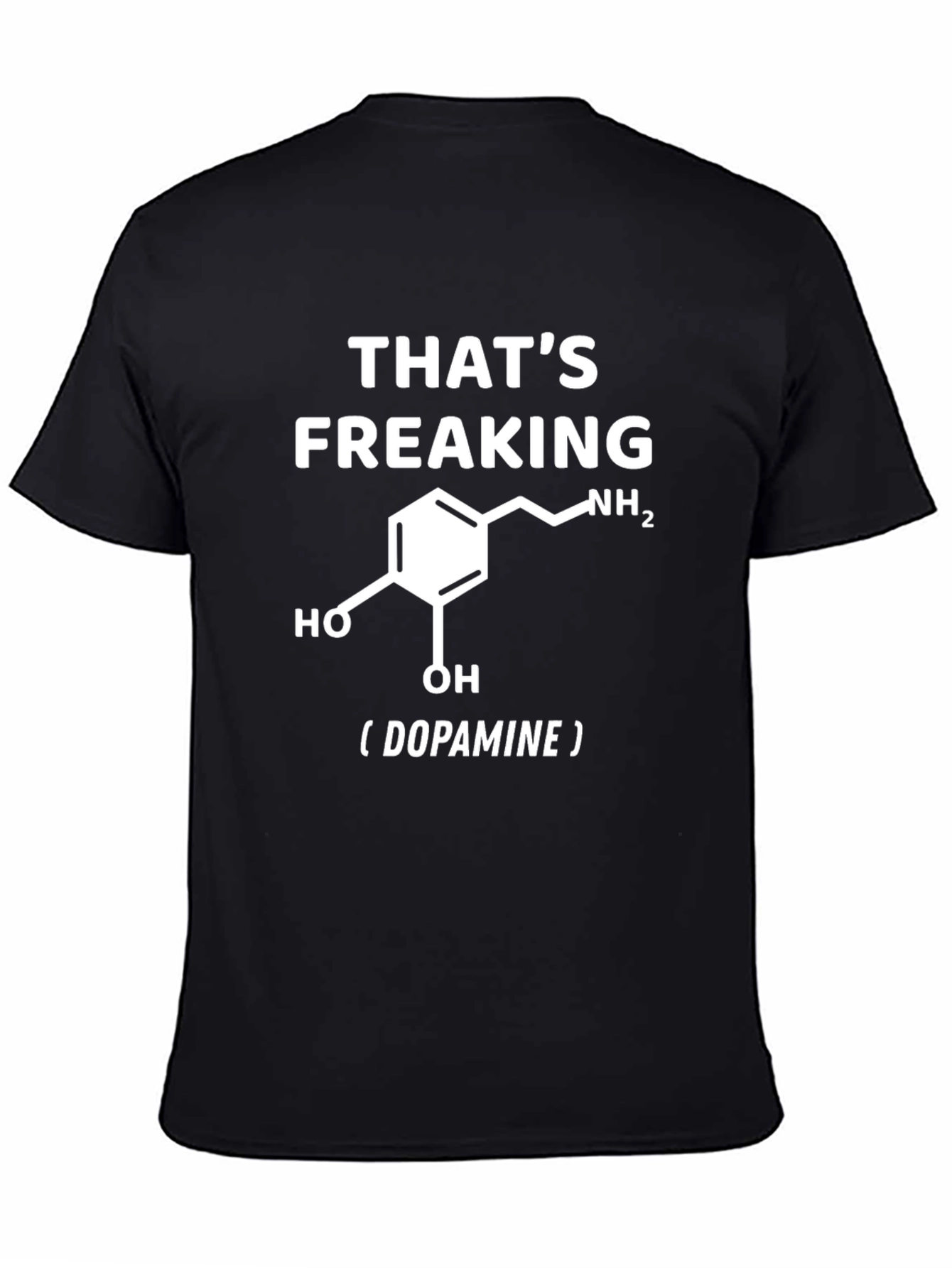 Black That's Freaking Dopamine Graphic T-Shirt view 4