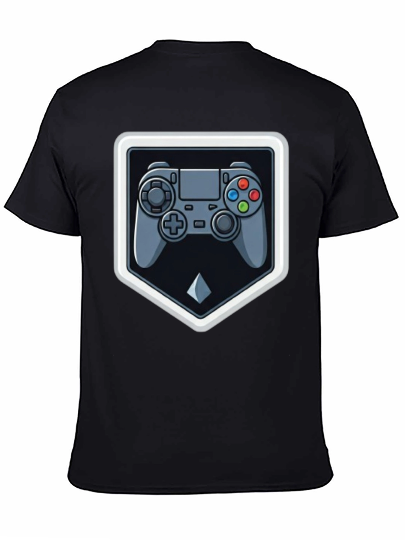 Black Gaming Controller Graphic Tee - Gamer Style view 4