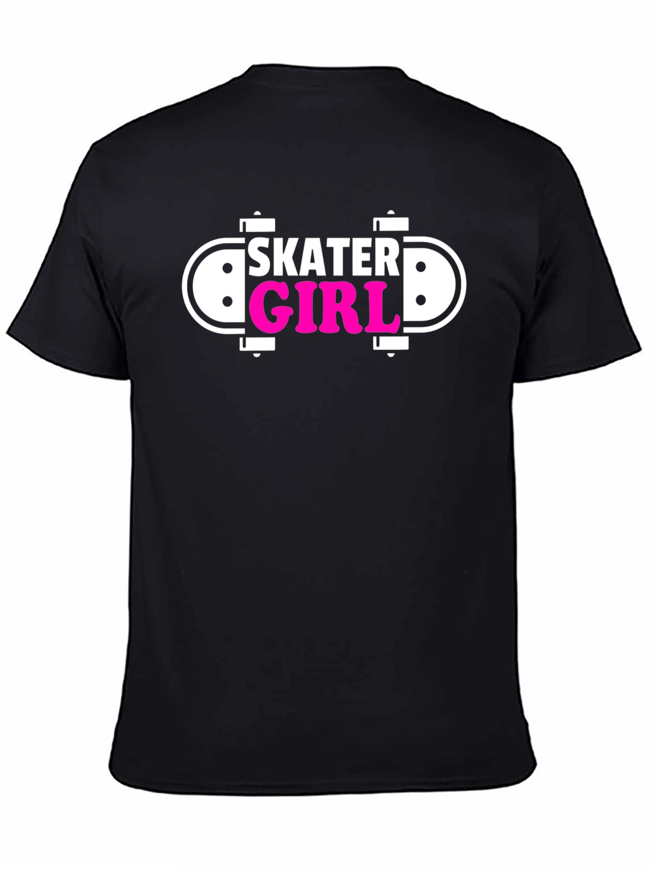 Black Skater Girl Black Graphic Tee view 4
