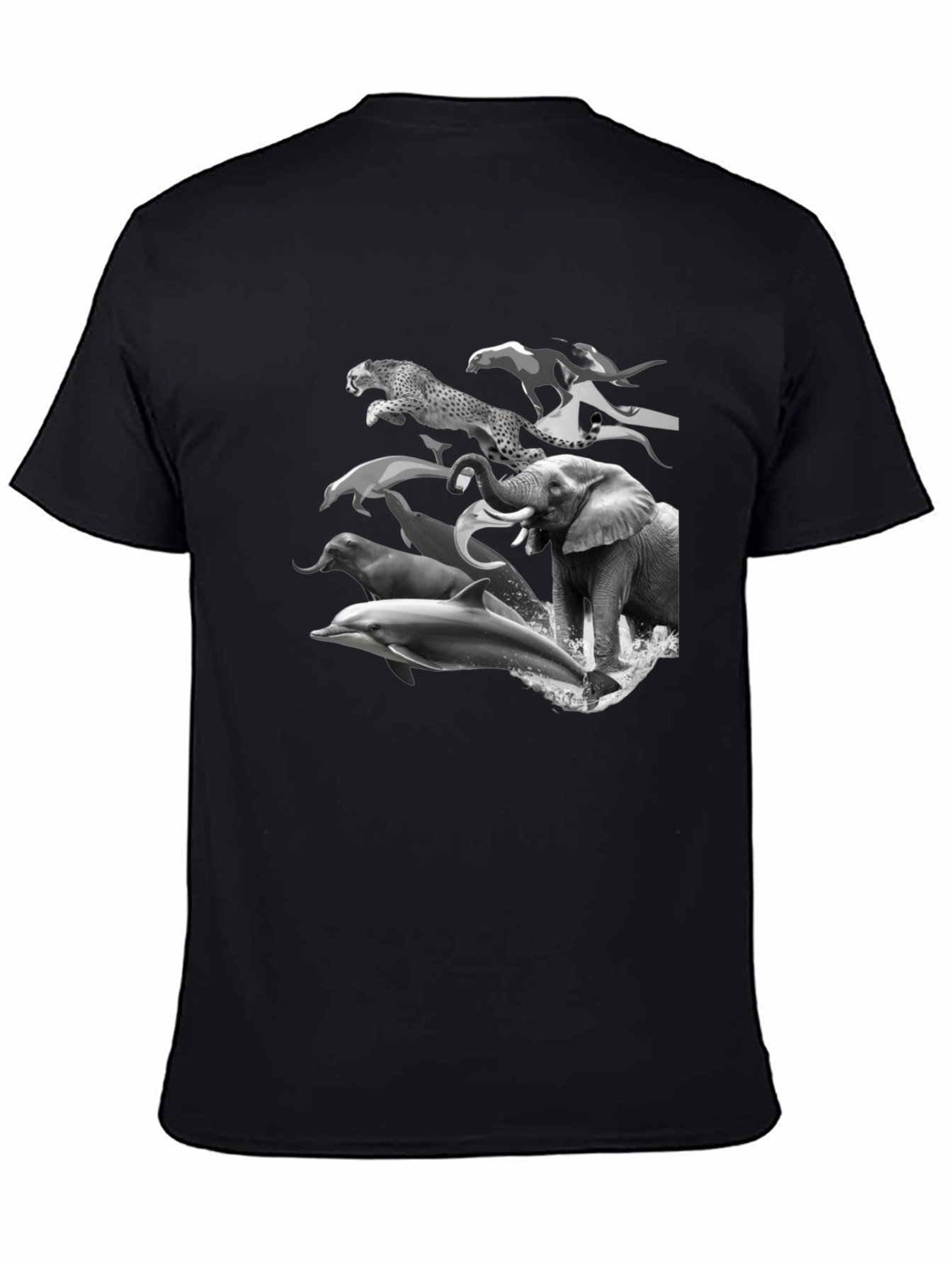 Black Animal Kingdom Black T-Shirt view 4