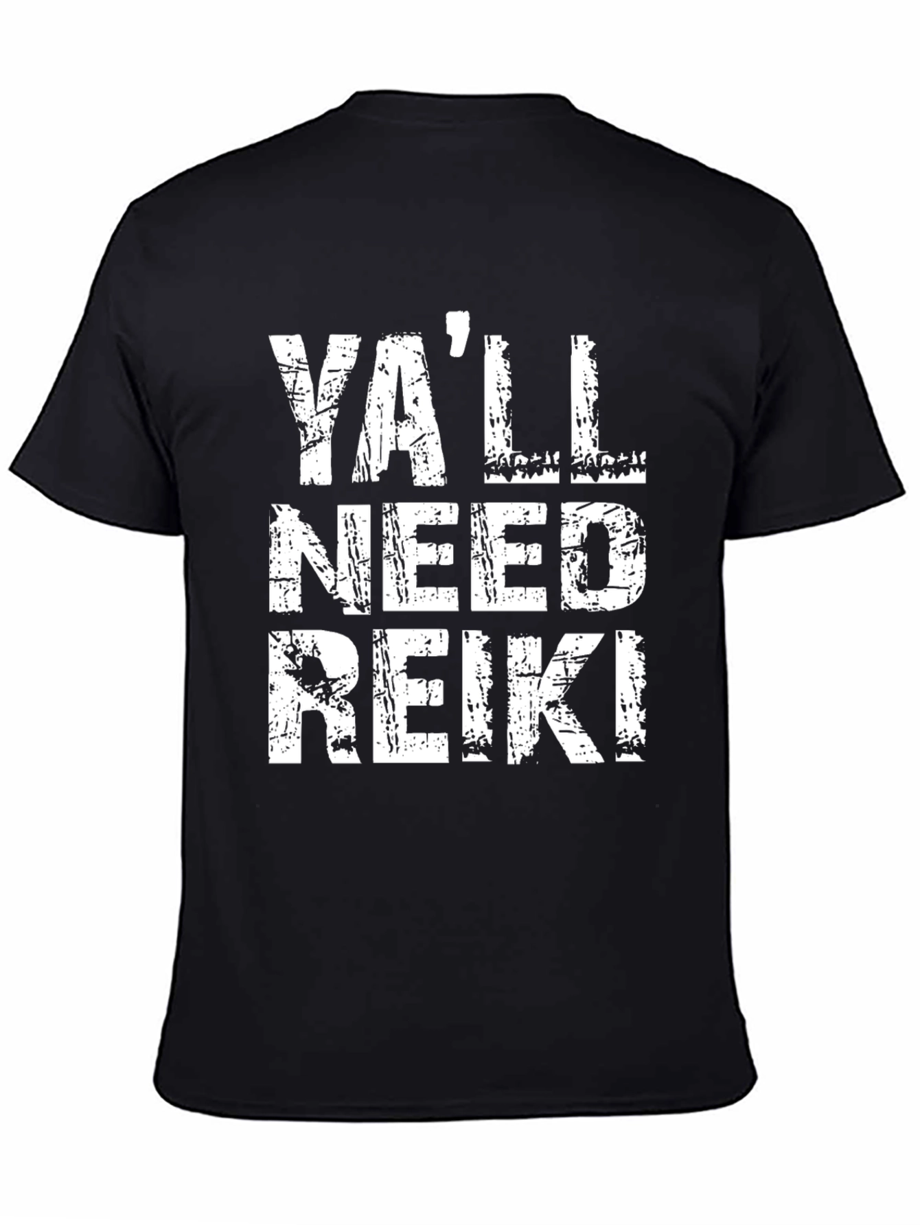 Black Ya'll Need Reiki T-Shirt - Funny Spiritual Tee view 4