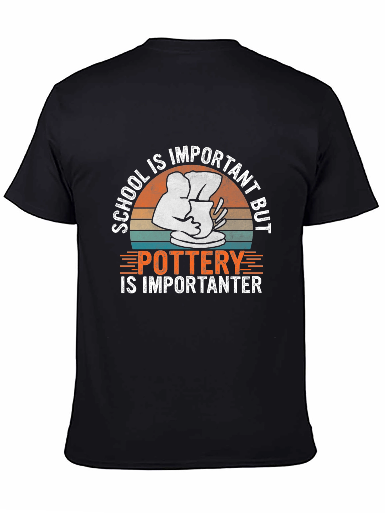 Black Pottery is Importanter T-Shirt view 4