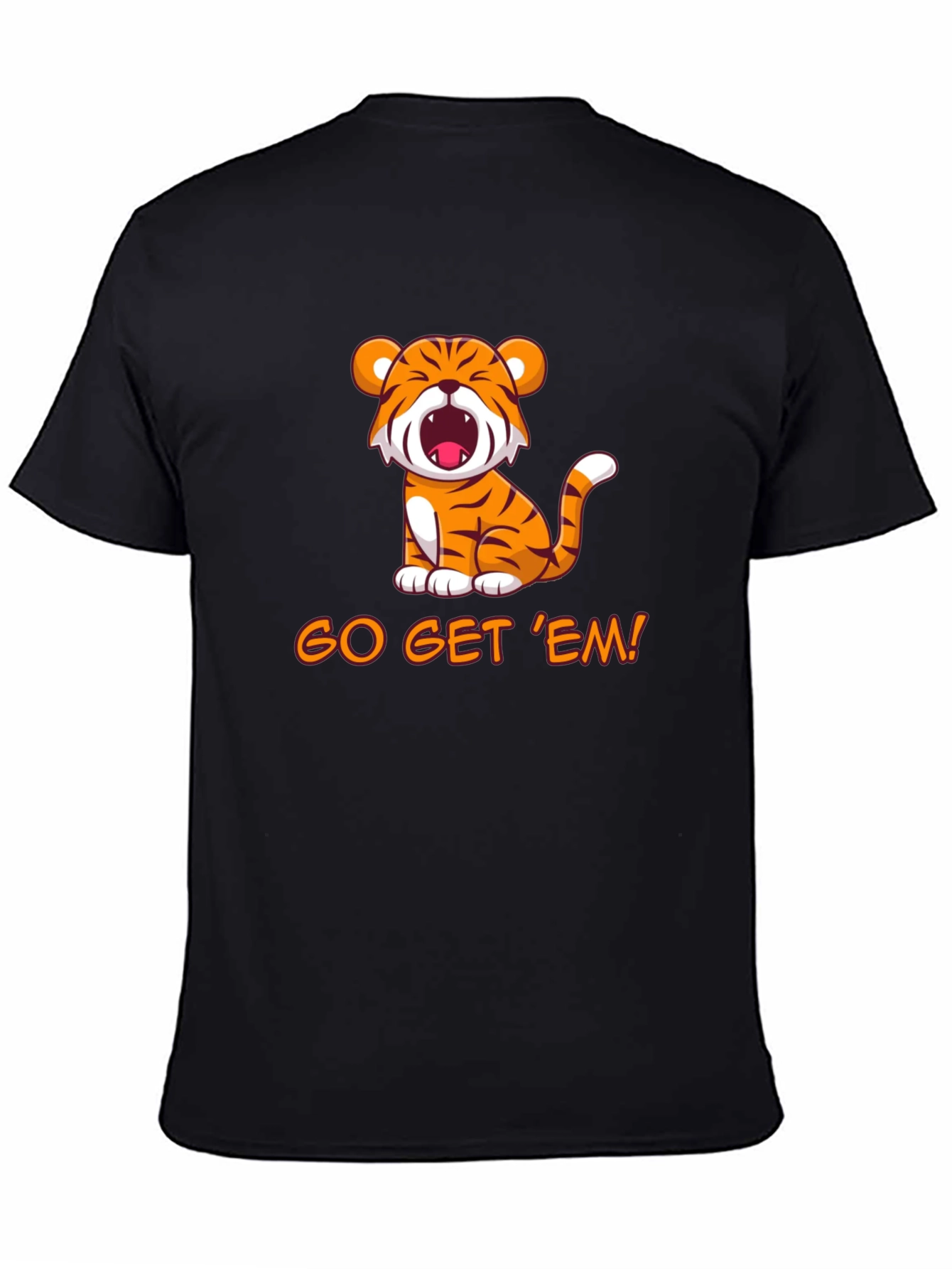 Black Go Get 'Em! Tiger Graphic Tee view 4