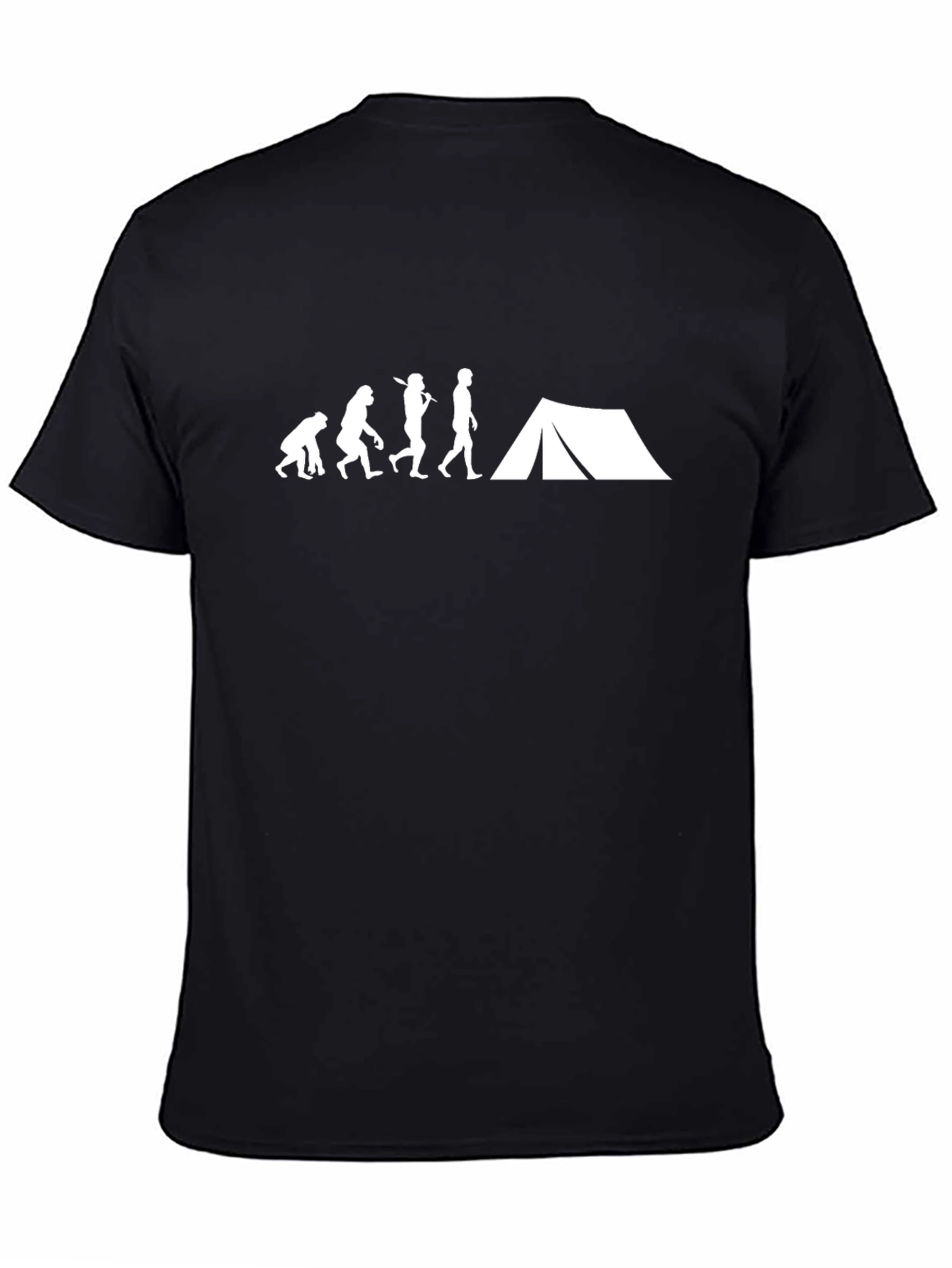 Black Evolution of Camping T-Shirt - Black view 4