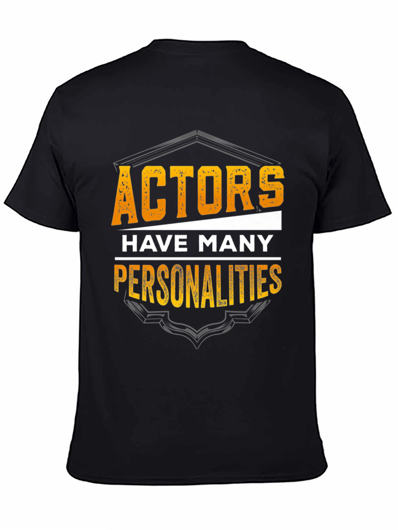 Black Actors Have Many Personalities Black T-Shirt view 4
