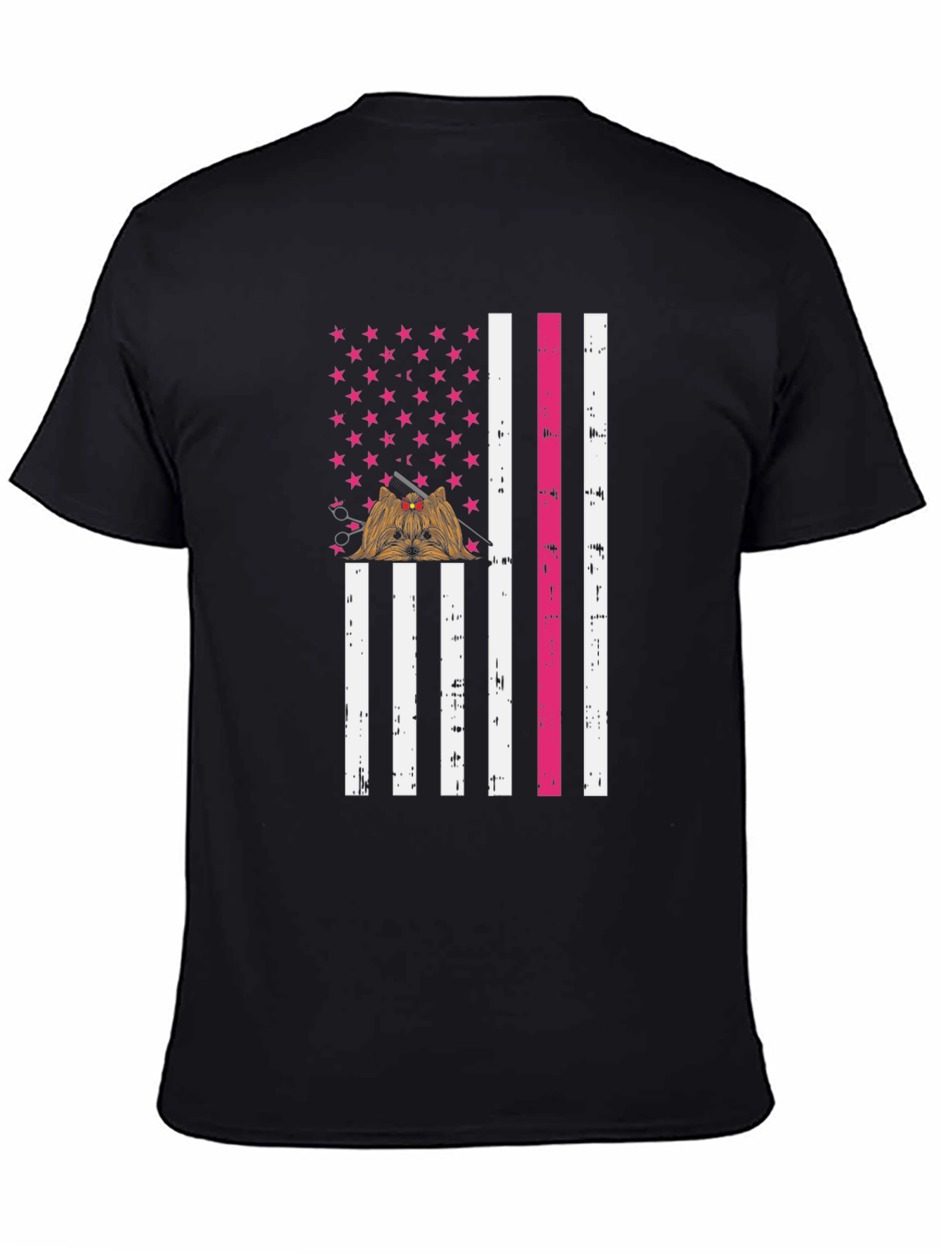 Groomer USA Flag T-Shirt - Dog Grooming Pride - 4