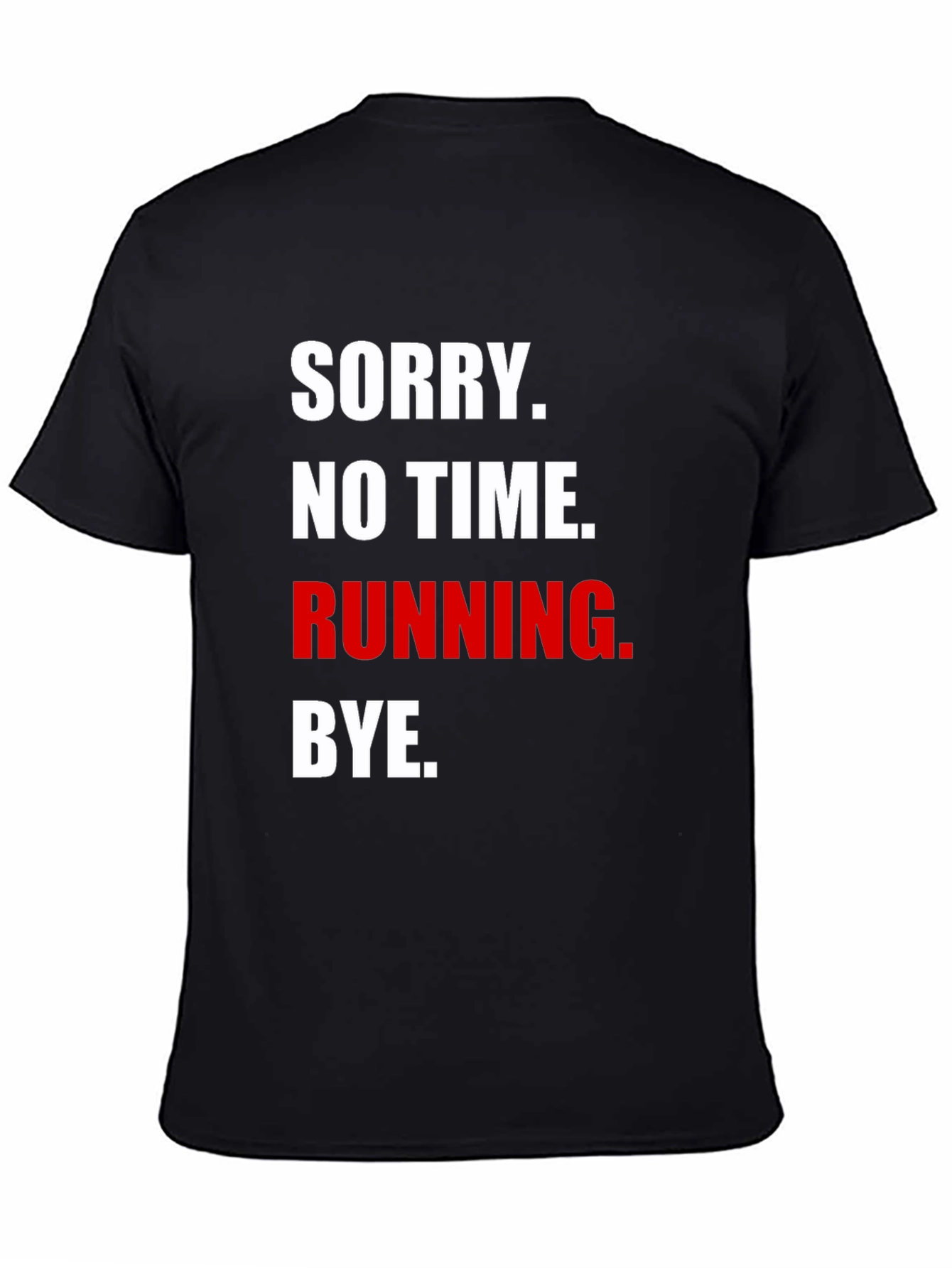 Black Running Excuse Graphic Tee view 4