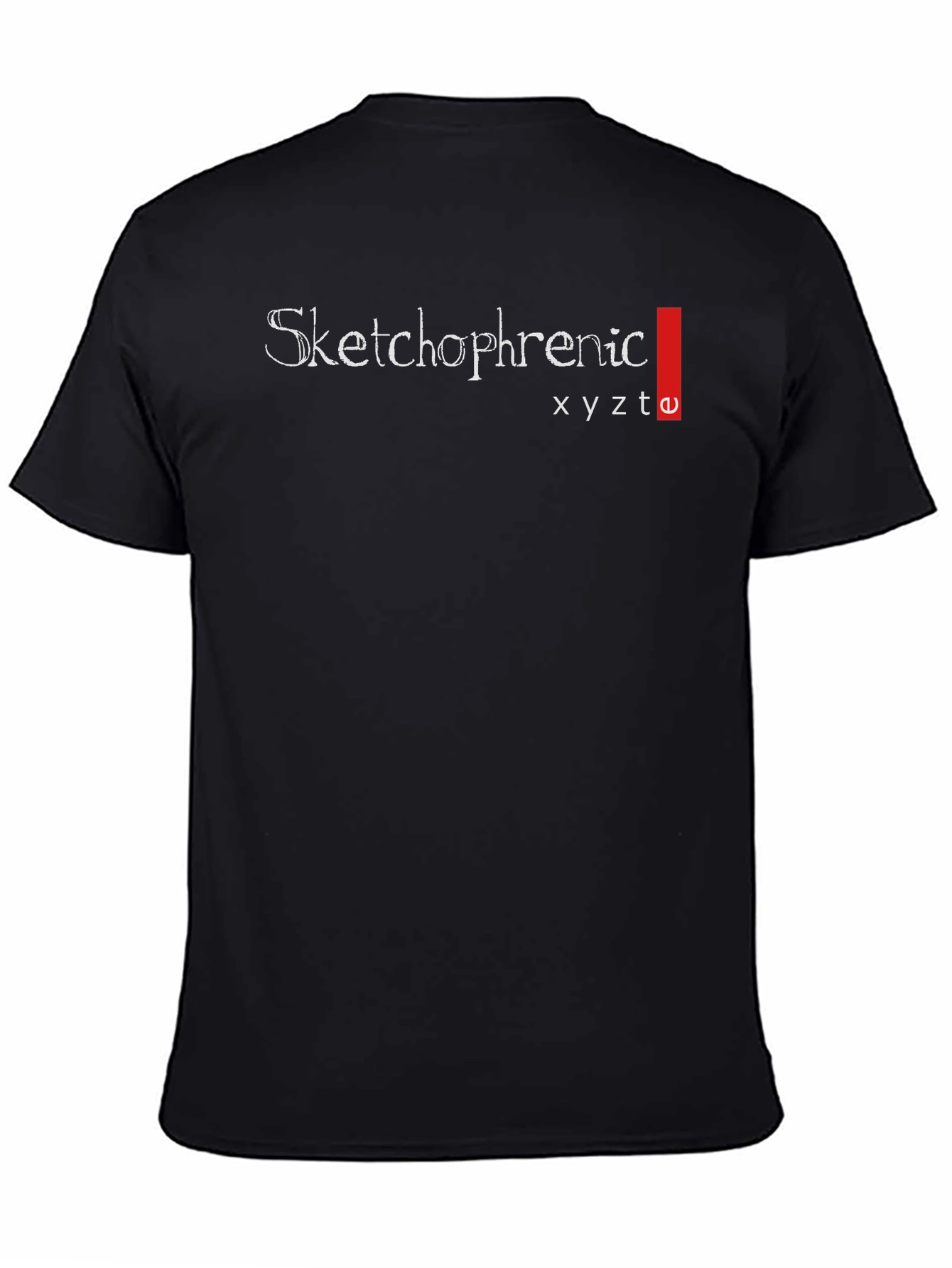 Black Sketchophrenic Black Graphic Tee view 4