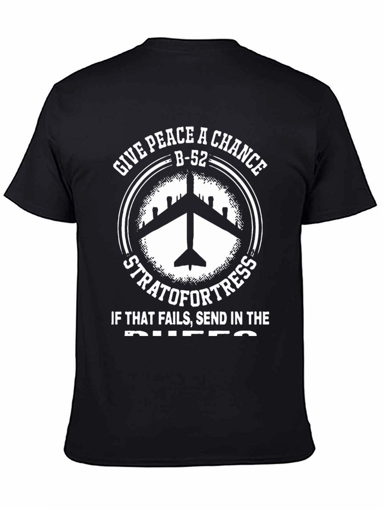 B-52 Stratofortress Graphic T-Shirt - Give Peace A Chance - 4
