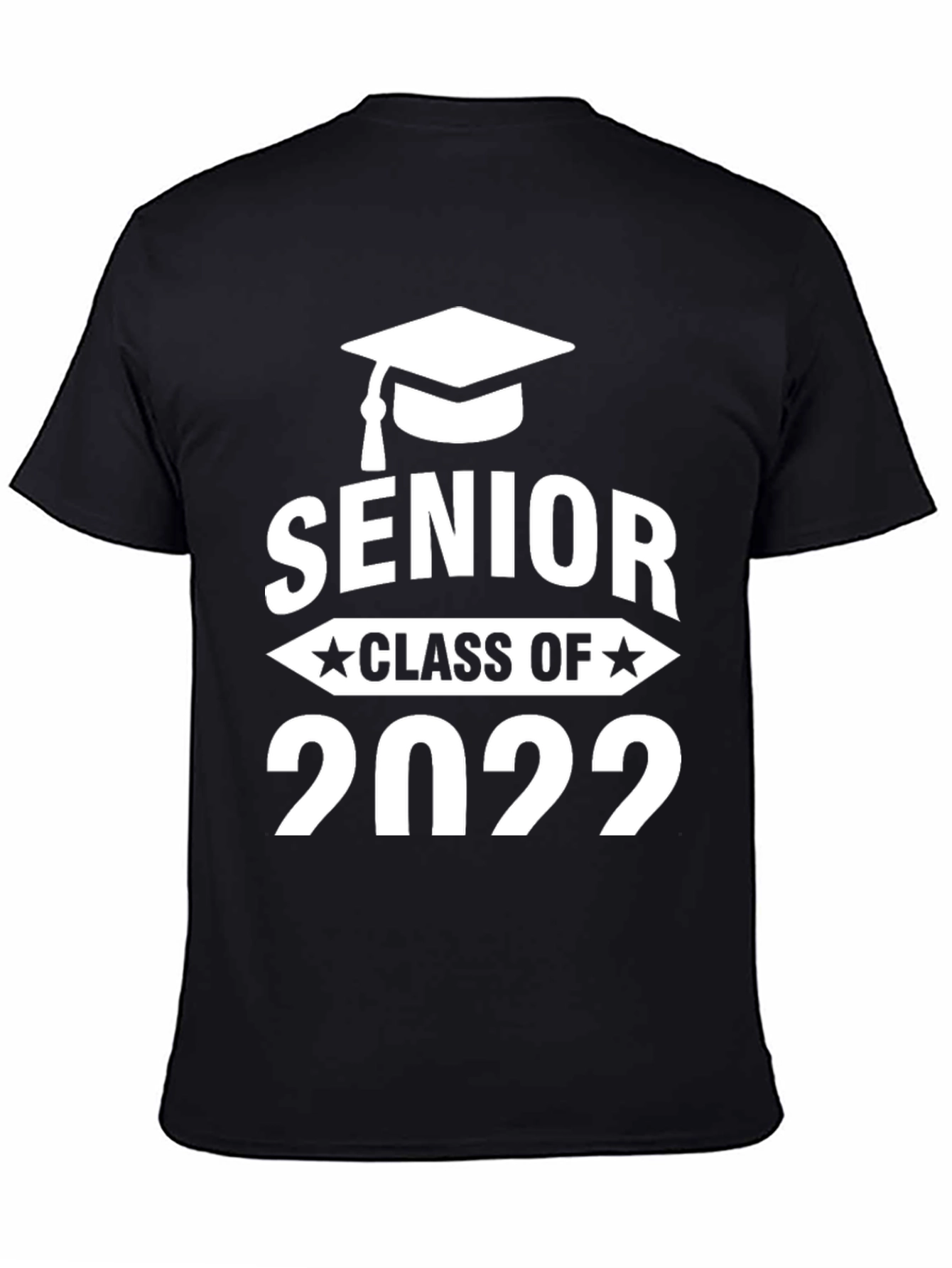 Black Senior Class of 2022 Graduation T-Shirt view 4