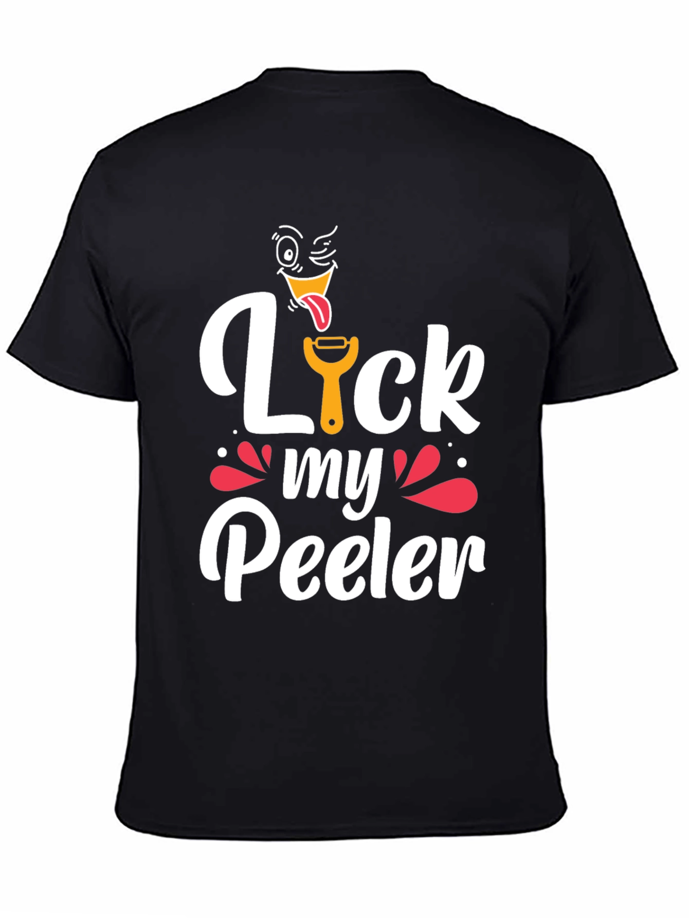 Black Lick My Peeler Graphic T-Shirt view 4