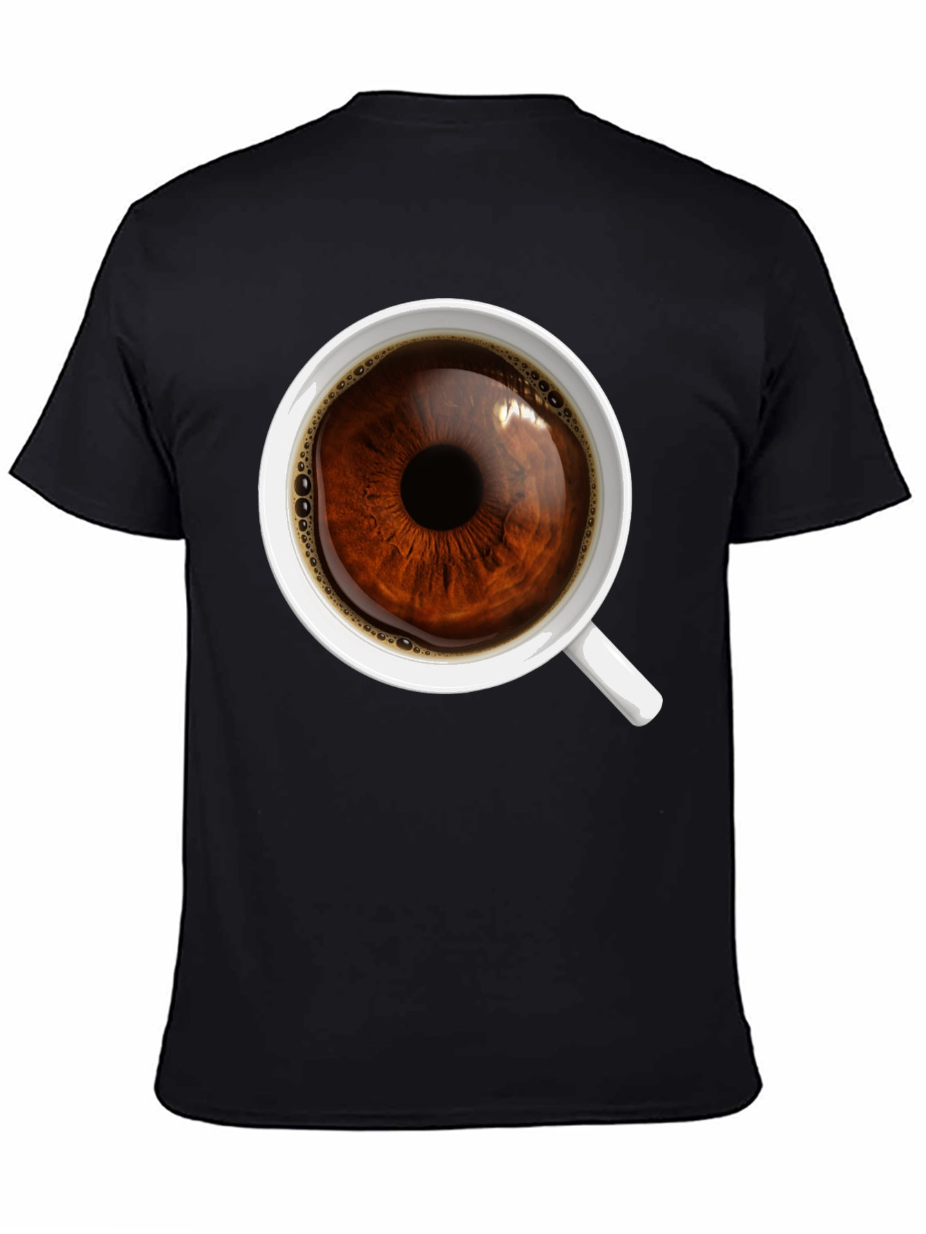 Black Eye See Coffee T-Shirt - Unique Graphic Tee view 4