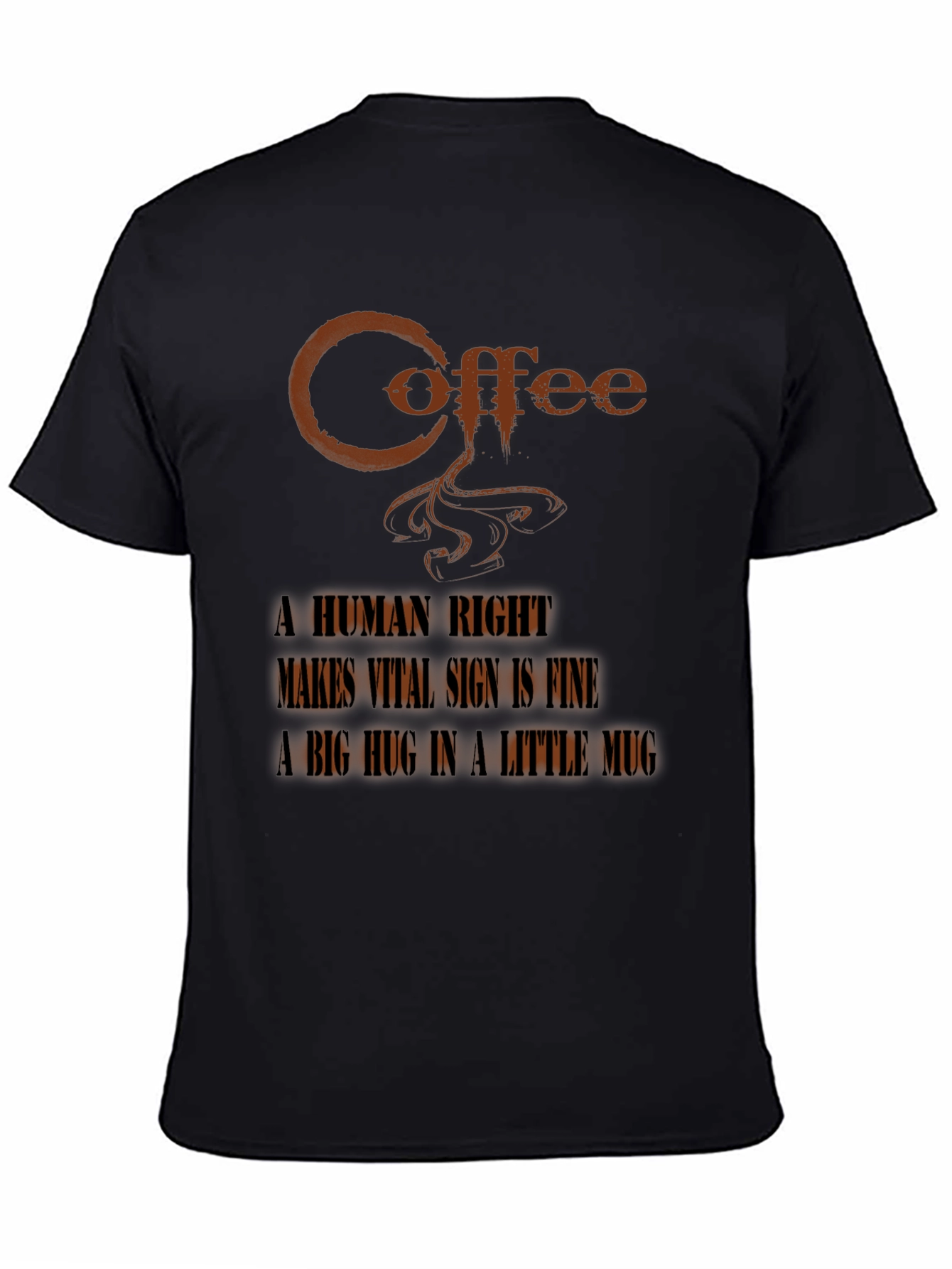 Black Coffee A Human Right Graphic Tee view 4