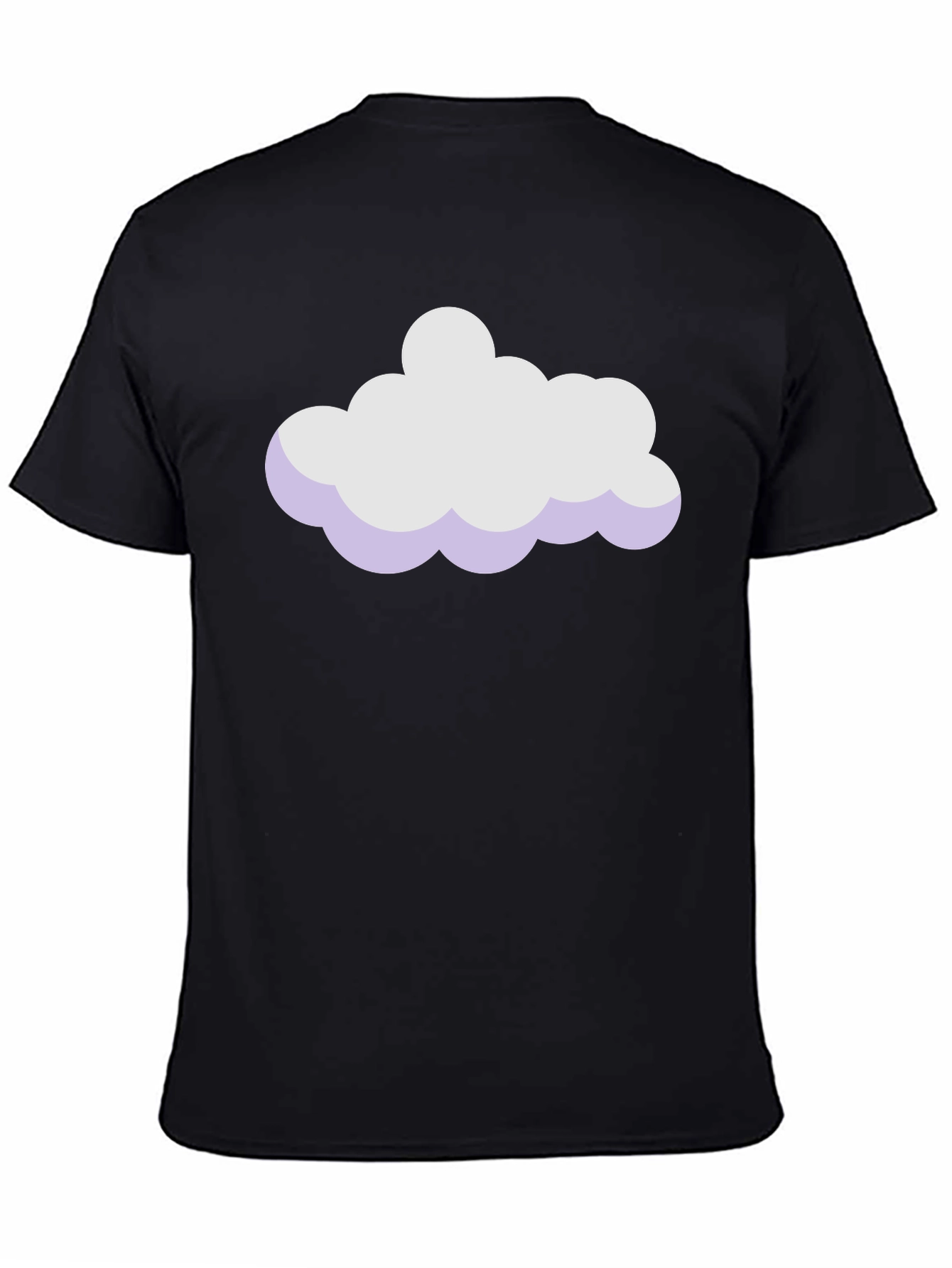 Black Cloud Graphic Black T-Shirt view 4