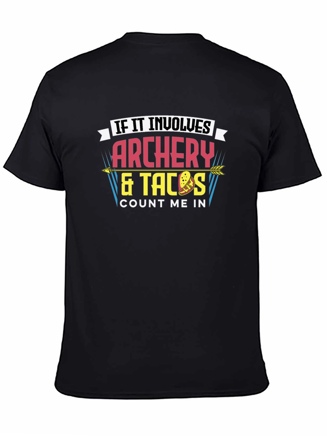 Black Archery & Tacos Graphic Tee - Count Me In! view 4