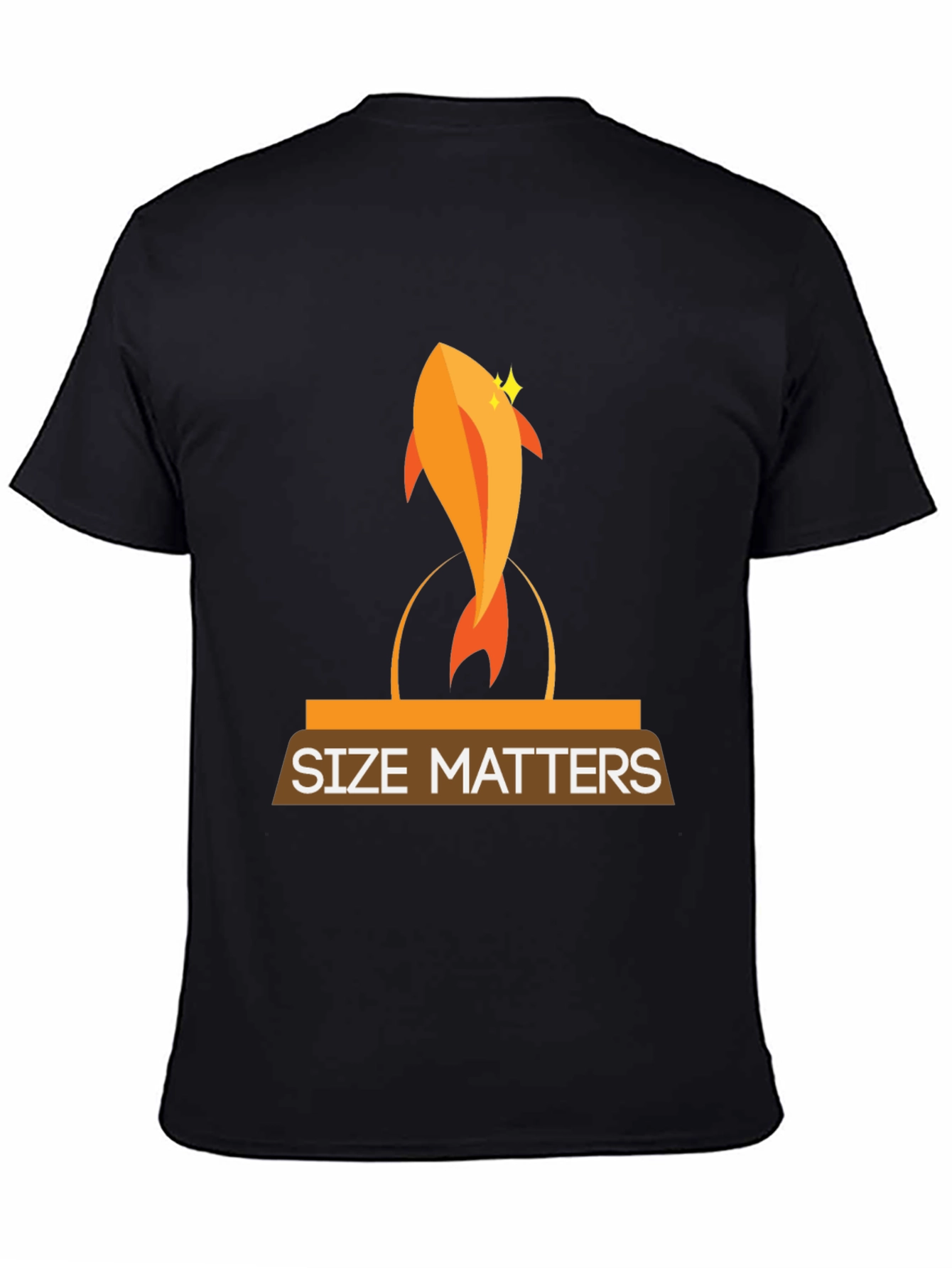 Black Size Matters Graphic Tee view 4