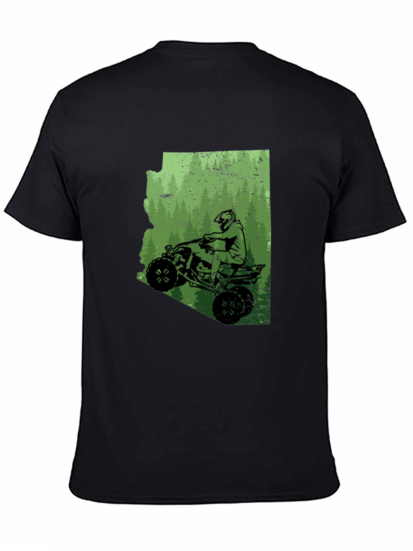 Black Arizona ATV Ride T-Shirt - Black Graphic Tee view 4