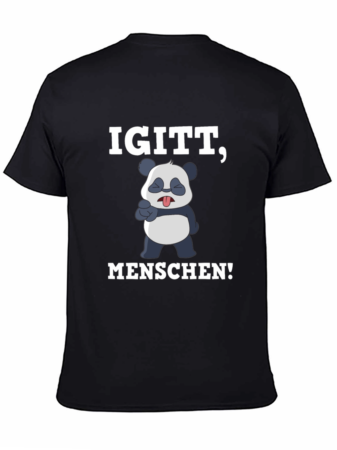 Black Igiitt, Menschen! Panda Graphic T-Shirt view 4