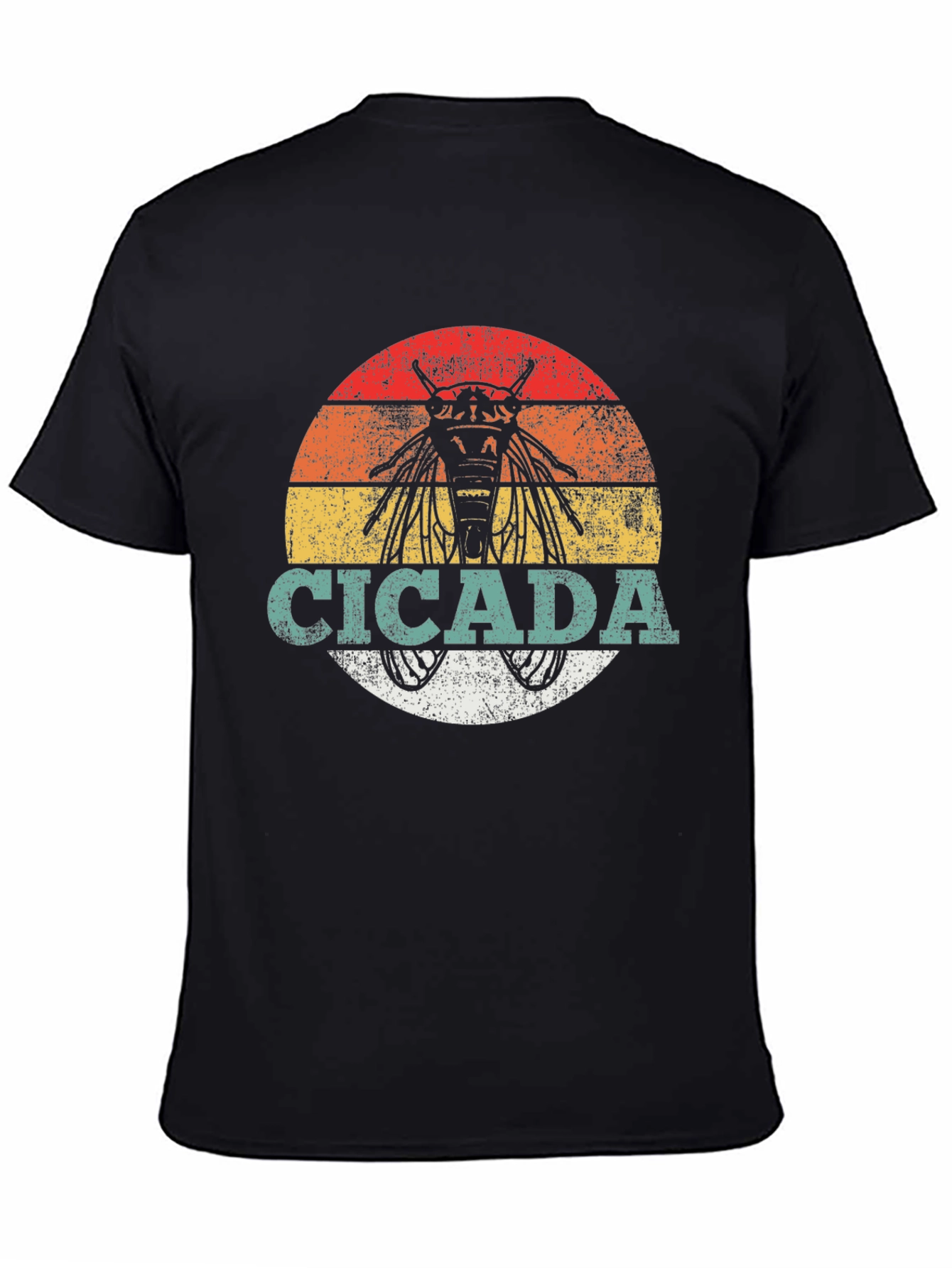Cicada Insect Graphic T-Shirt - Retro Style - 4