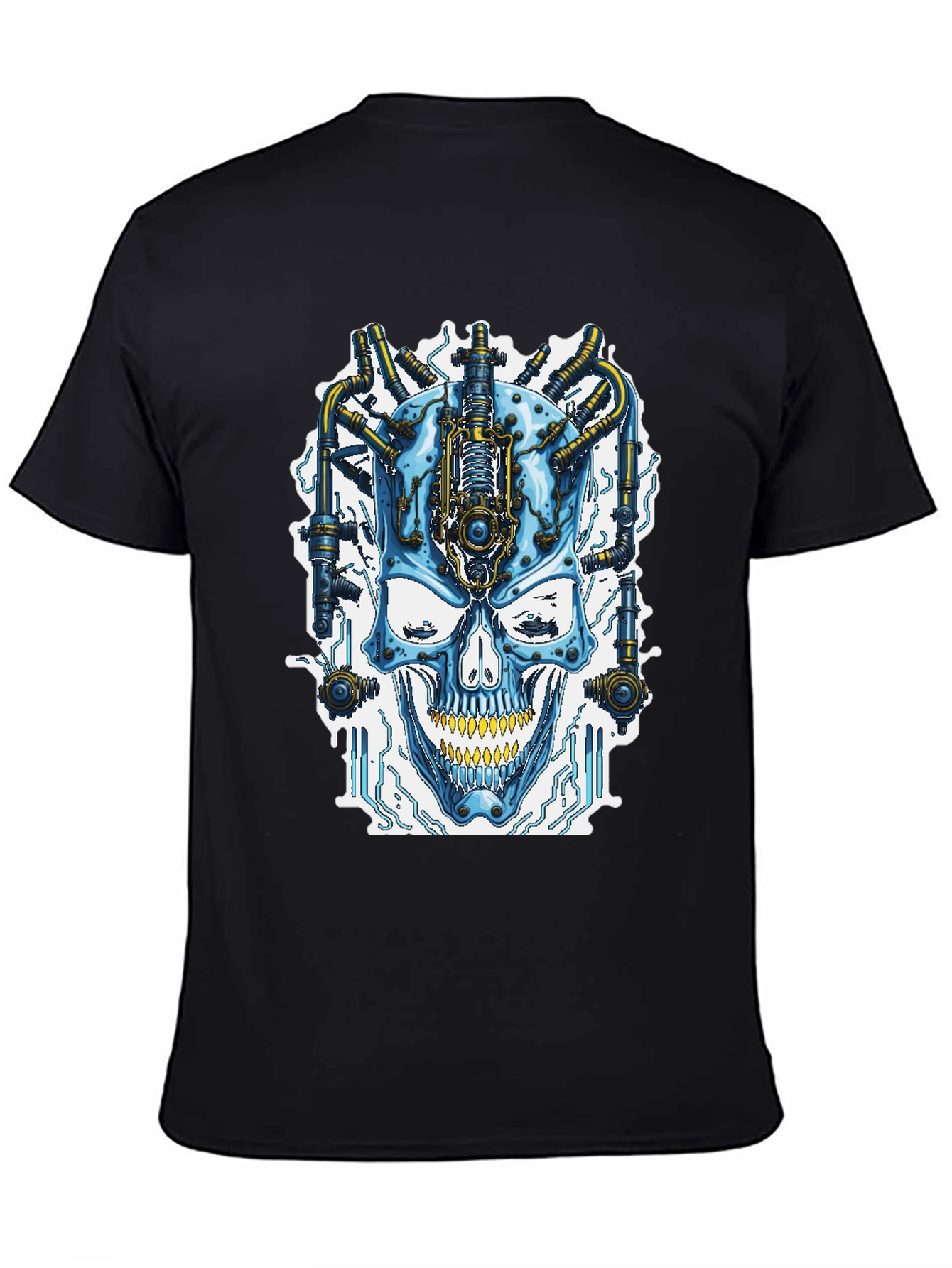 Cyberpunk Skull T-Shirt - Futuristic Style - 4