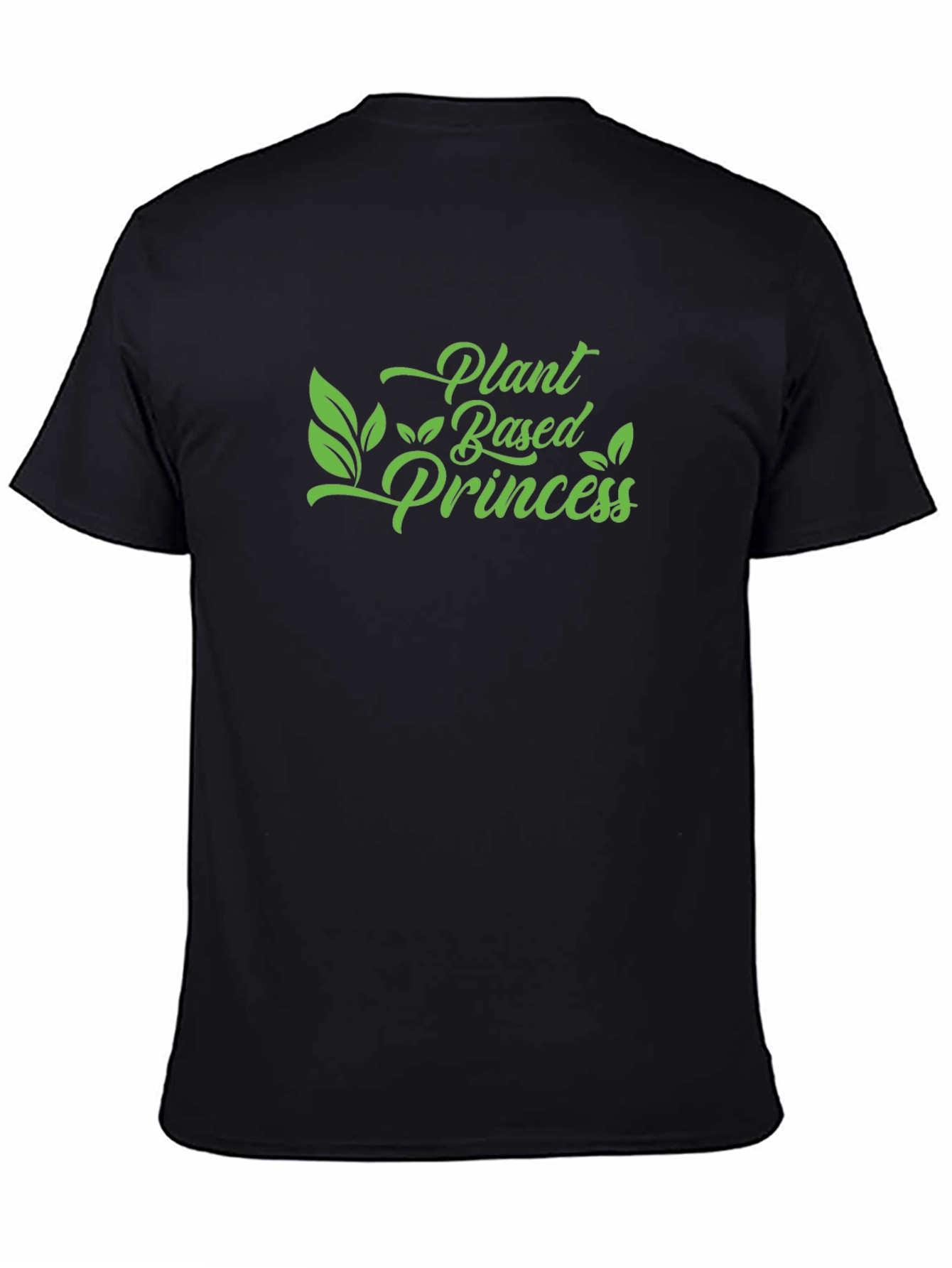 Black Plant Based Princess T-Shirt - Vegan Style view 4