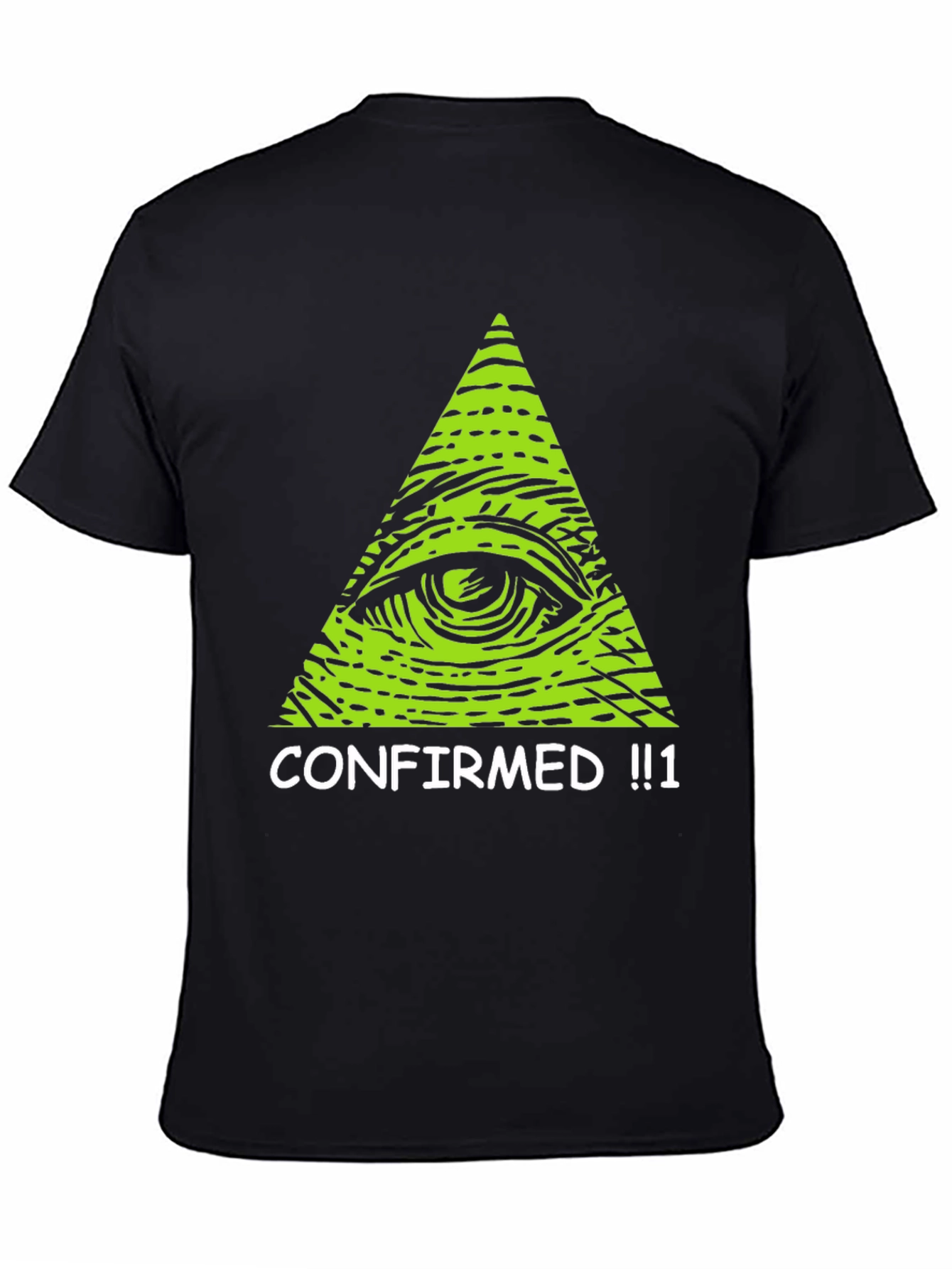 Black Illuminati Eye T-Shirt - Confirmed! Conspiracy Tee view 4