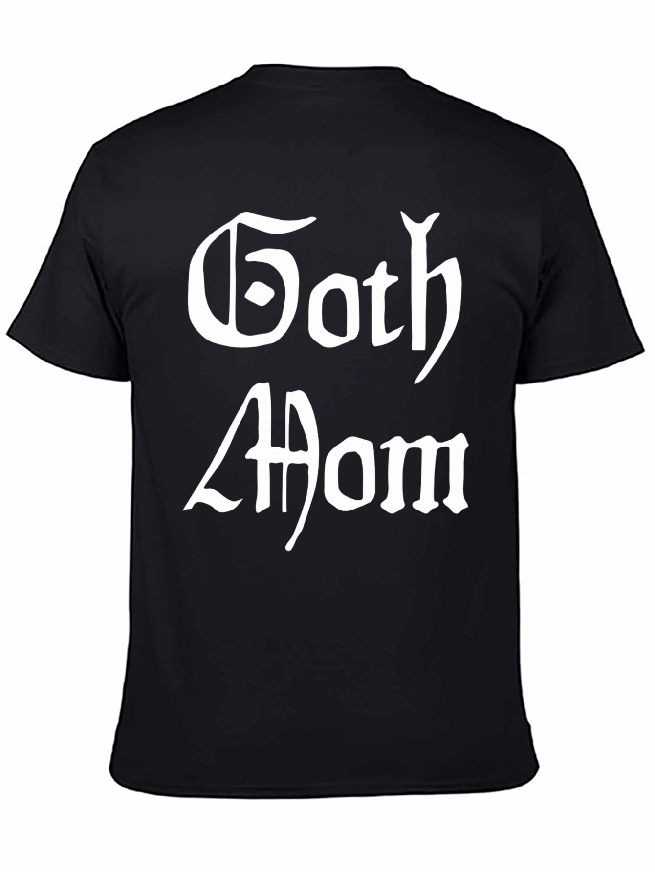Black Goth Mom Black T-Shirt view 4