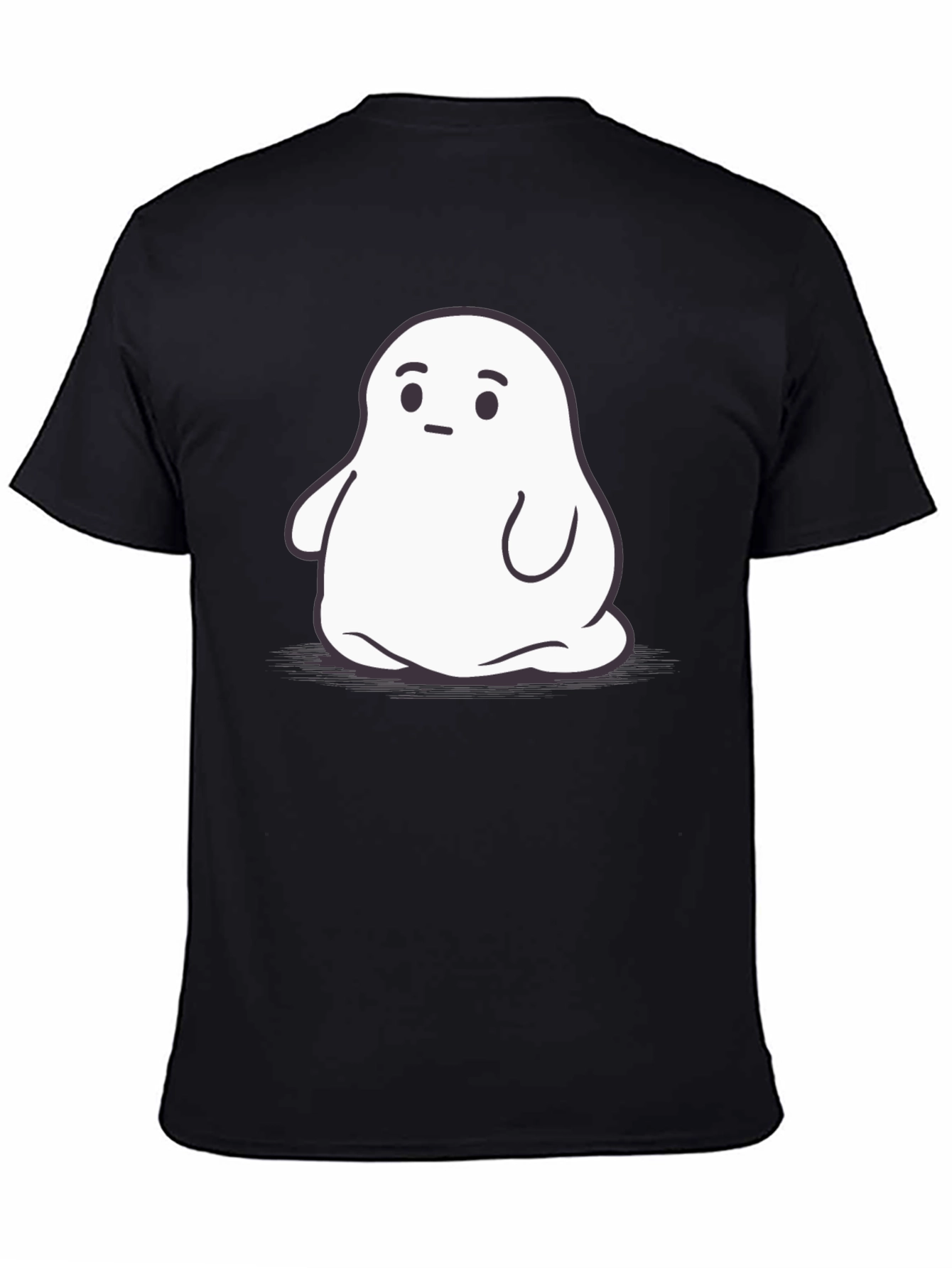 Black Ghost Graphic Black T-Shirt view 4